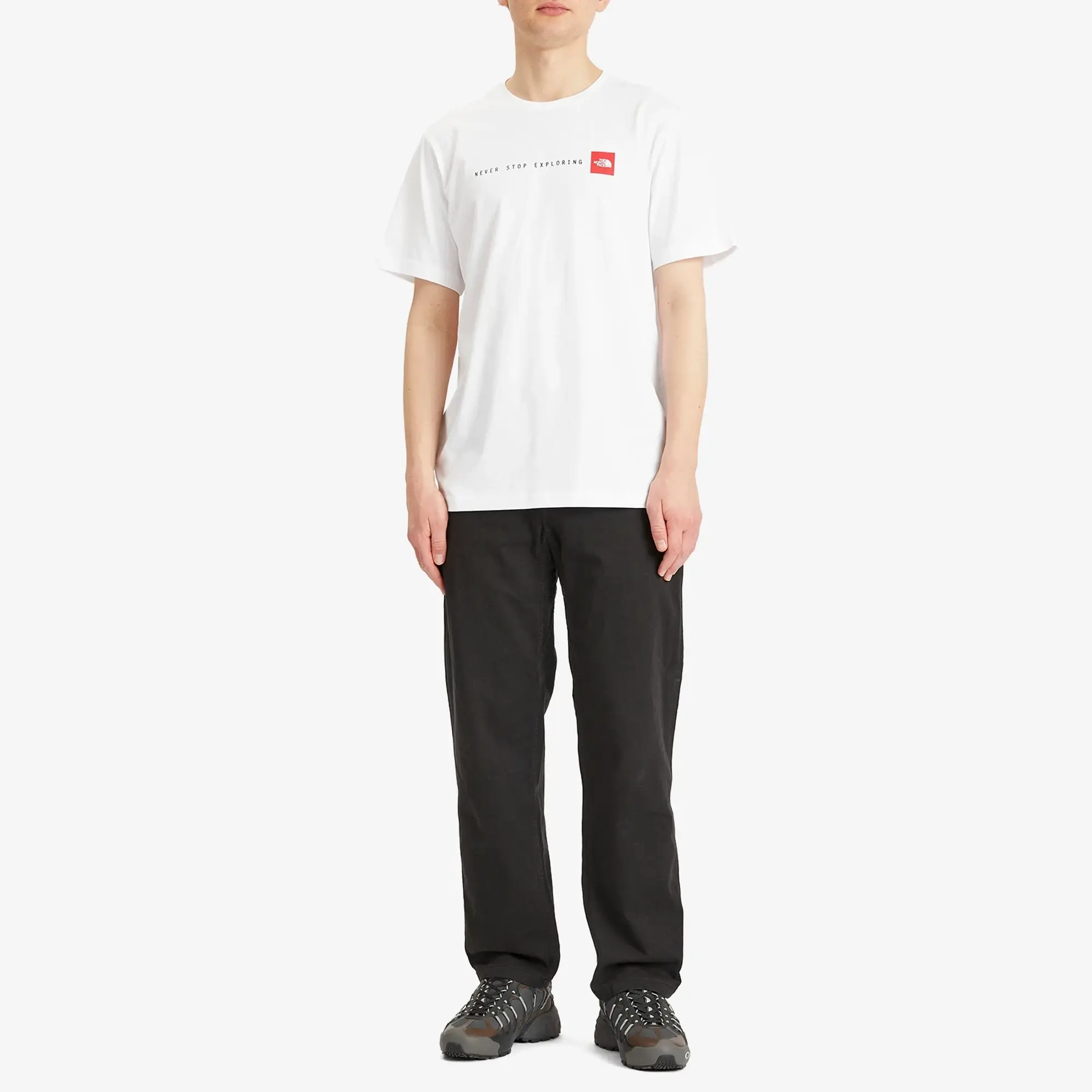 The North Face 'Never Stop Exploring' Short Sleeve Tee In White