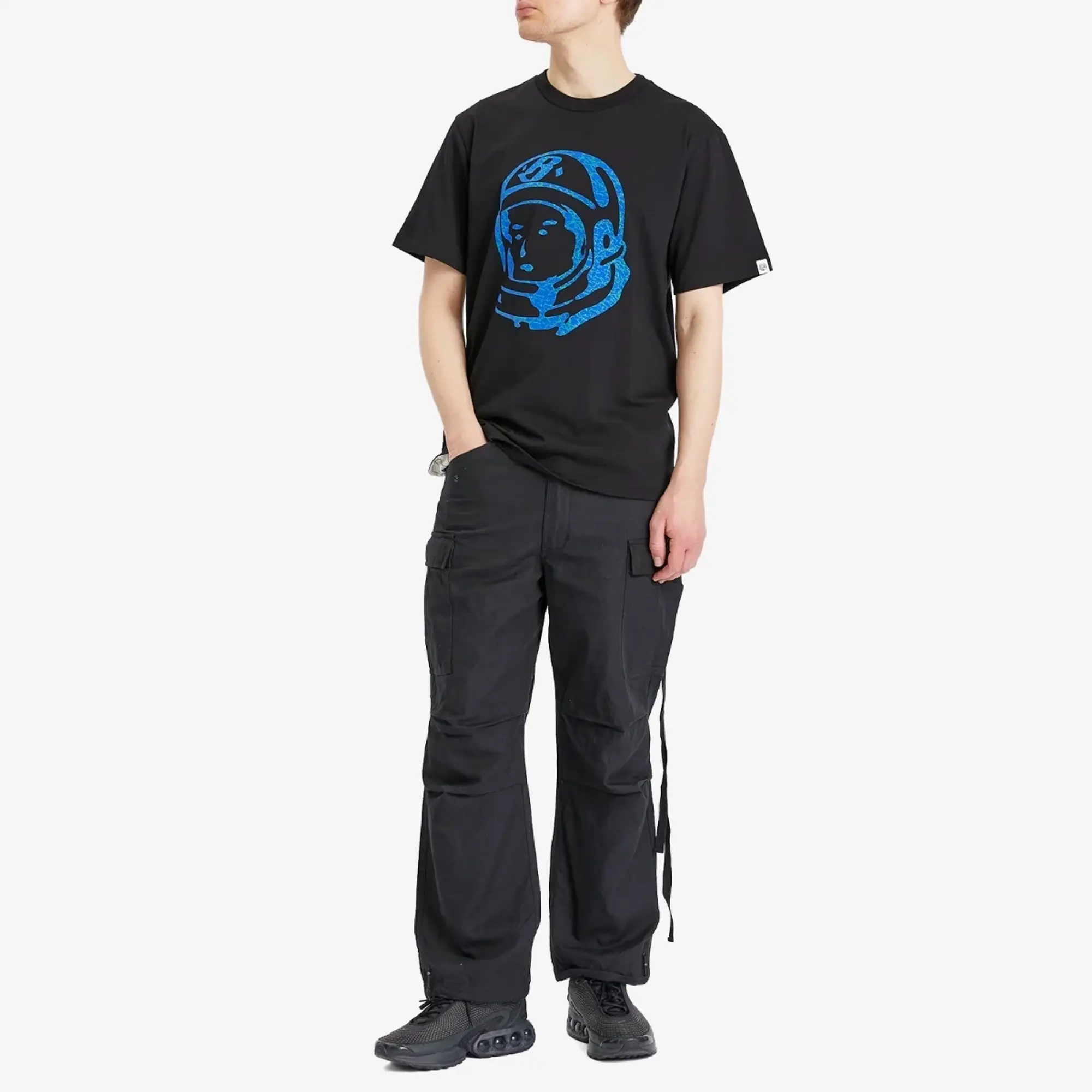 Billionaire Boys Club Men's Cracked Flock Print Astro T-Shirt Black