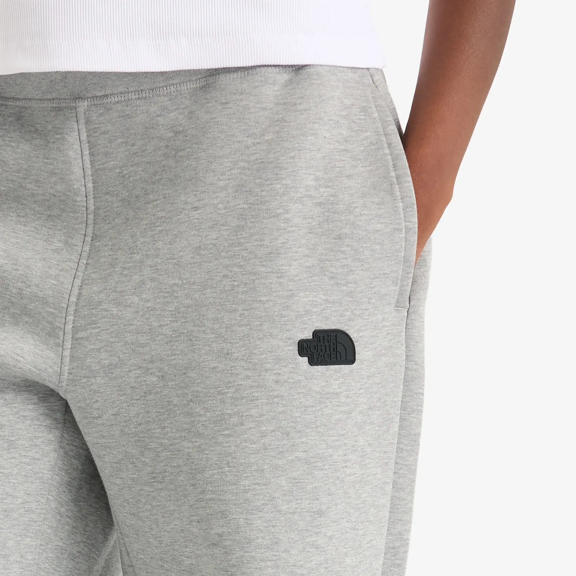 The North Face Women's Wide Leg Sweatpants Metallic Silver Heather