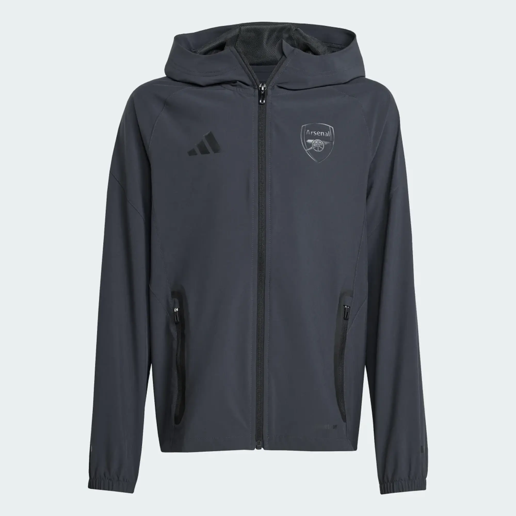 Adidas Arsenal Tiro 25 Competition Vis Tech Travel Full Zip Sweatshirt