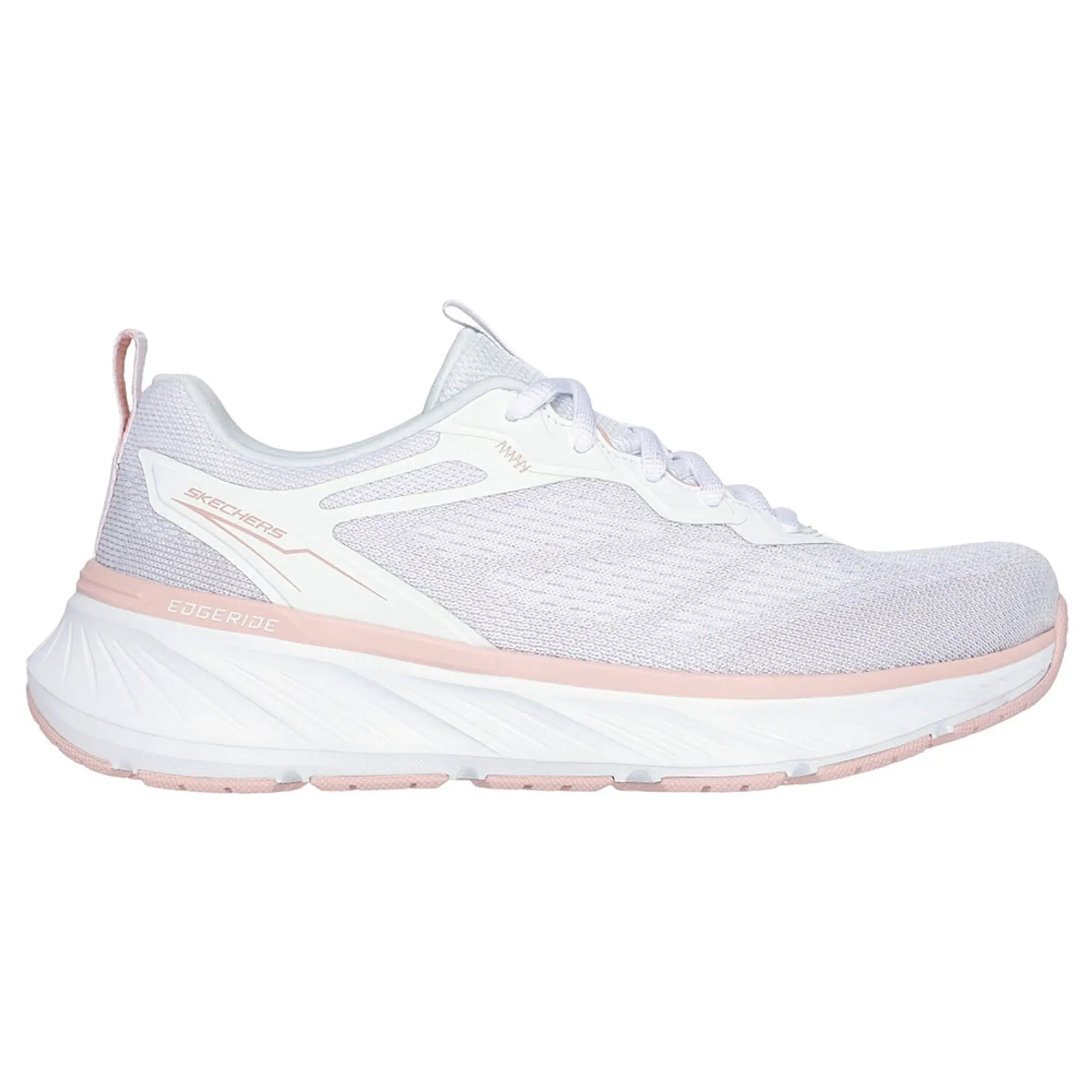 Skechers Women's Relaxed Fit: Edgeride - Power Flow Sneaker in White/Natural