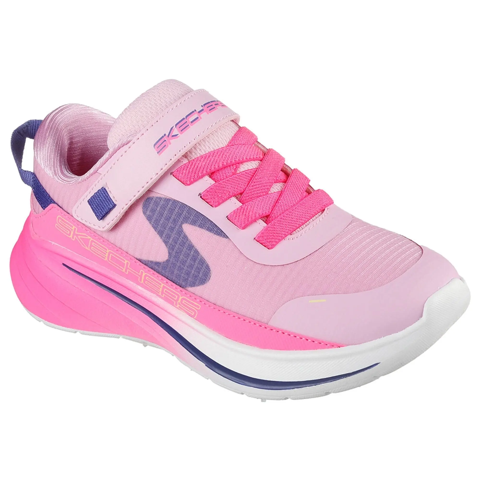 Skechers Girls Wave 92 - Imara Lite Sneaker in Light Pink/Hot Pink