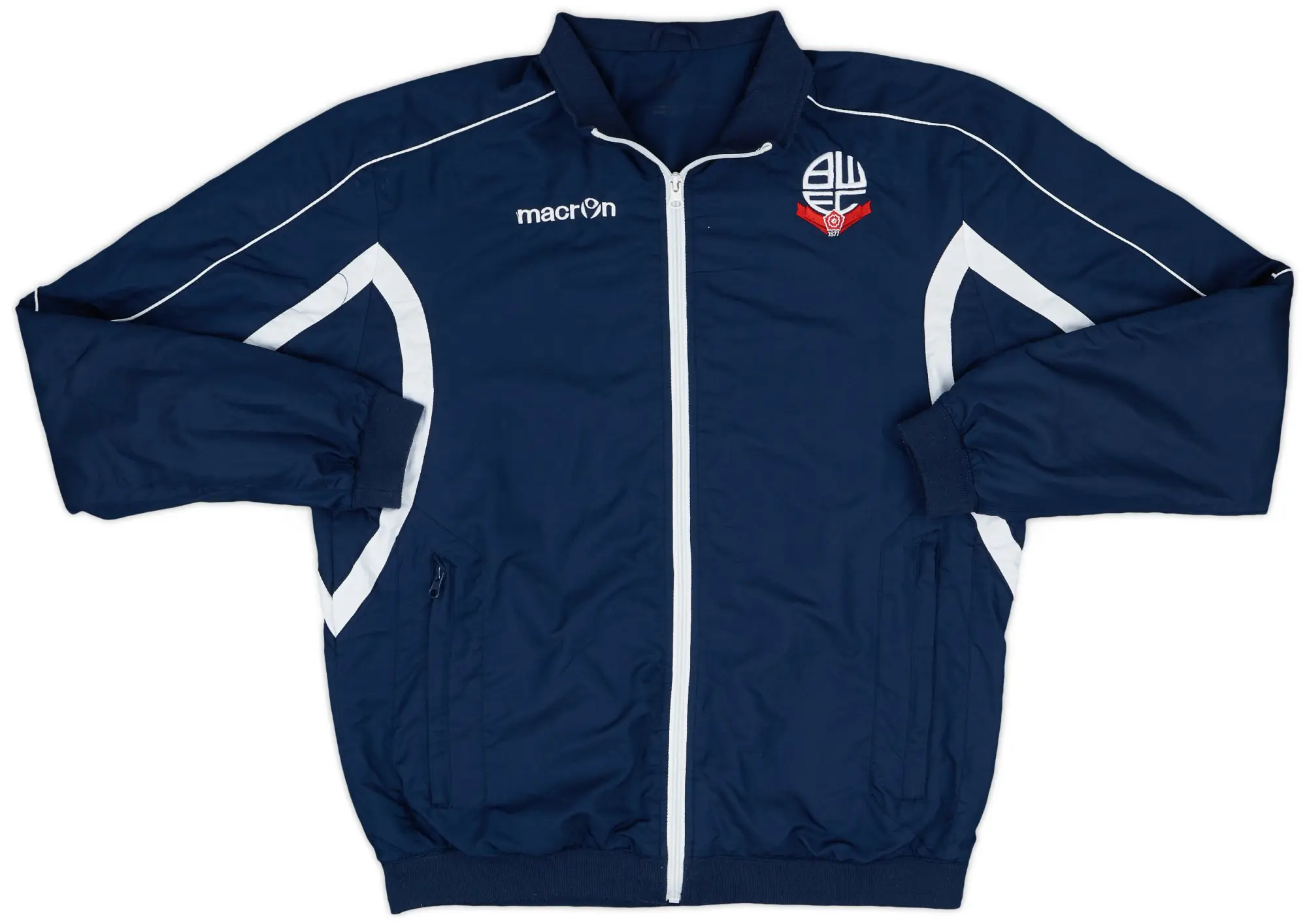 2013-14 Bolton Wanderers Macron Track Jacket - 8/10 - (L)