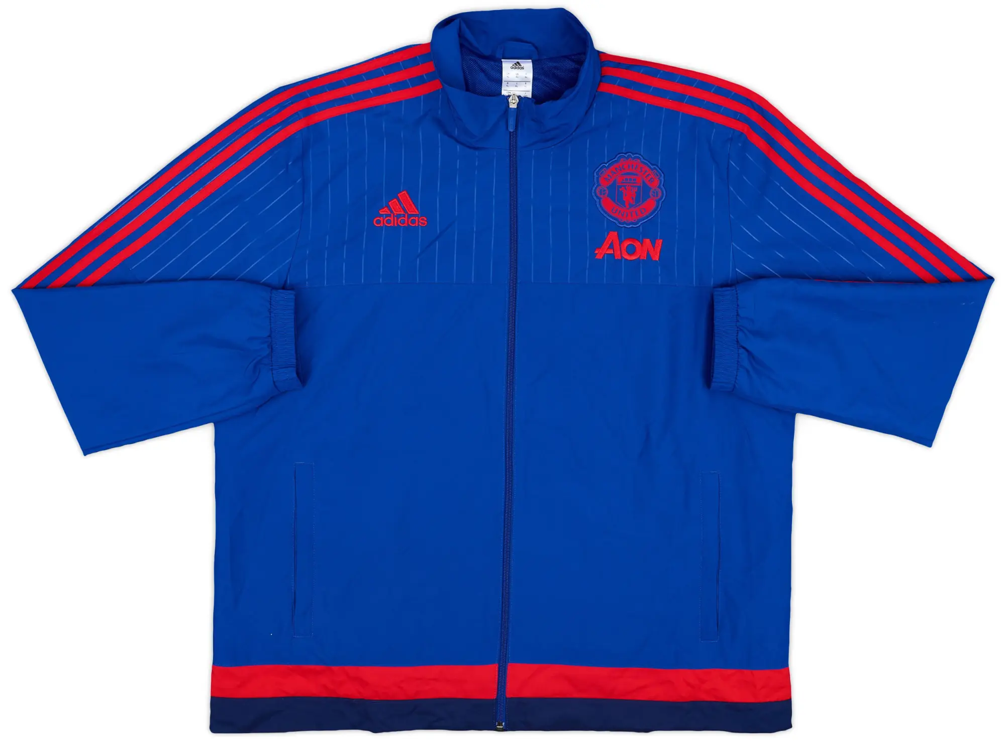 2015-16 Manchester United adidas Track Jacket - 9/10 - (XL)