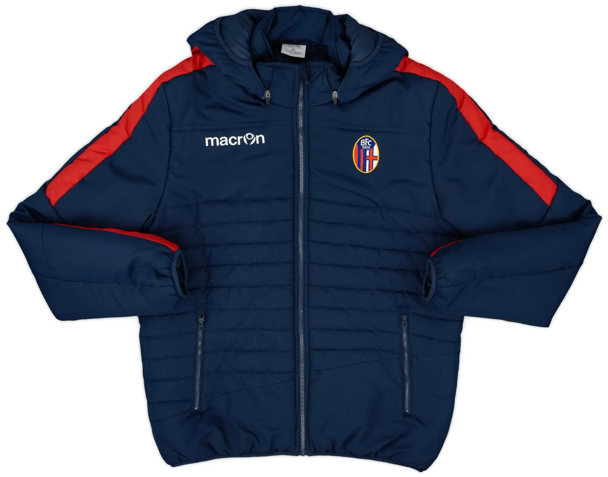 2017-18 Bologna Macron Padded Bench Coat - 6/10 - (XL)