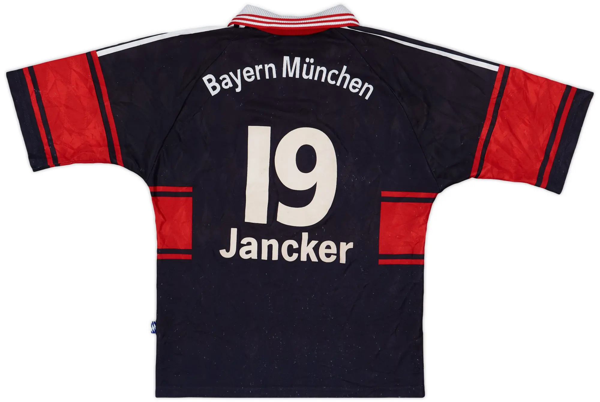adidas 1997-99 Bayern Munich Home Shirt Jancker #19 - 6/10 - (S)