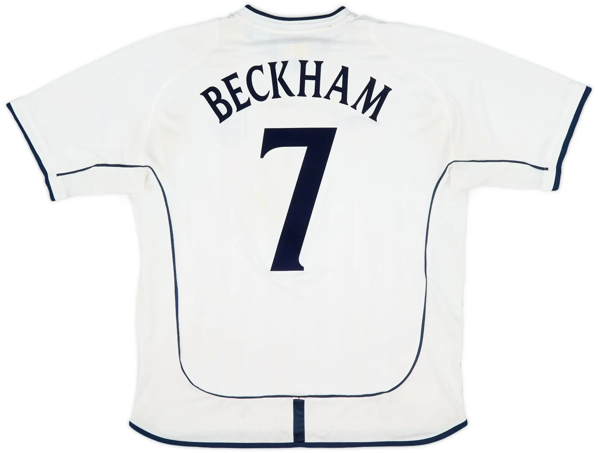Umbro 2001-03 England Home Shirt Beckham #7 - 6/10 - (XL)