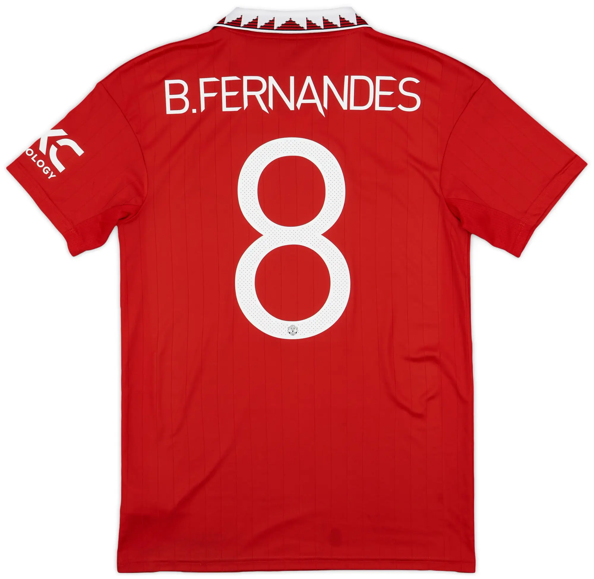 adidas 2022-23 Manchester United Home Shirt B.Fernandes #8 - 7/10 - (S)