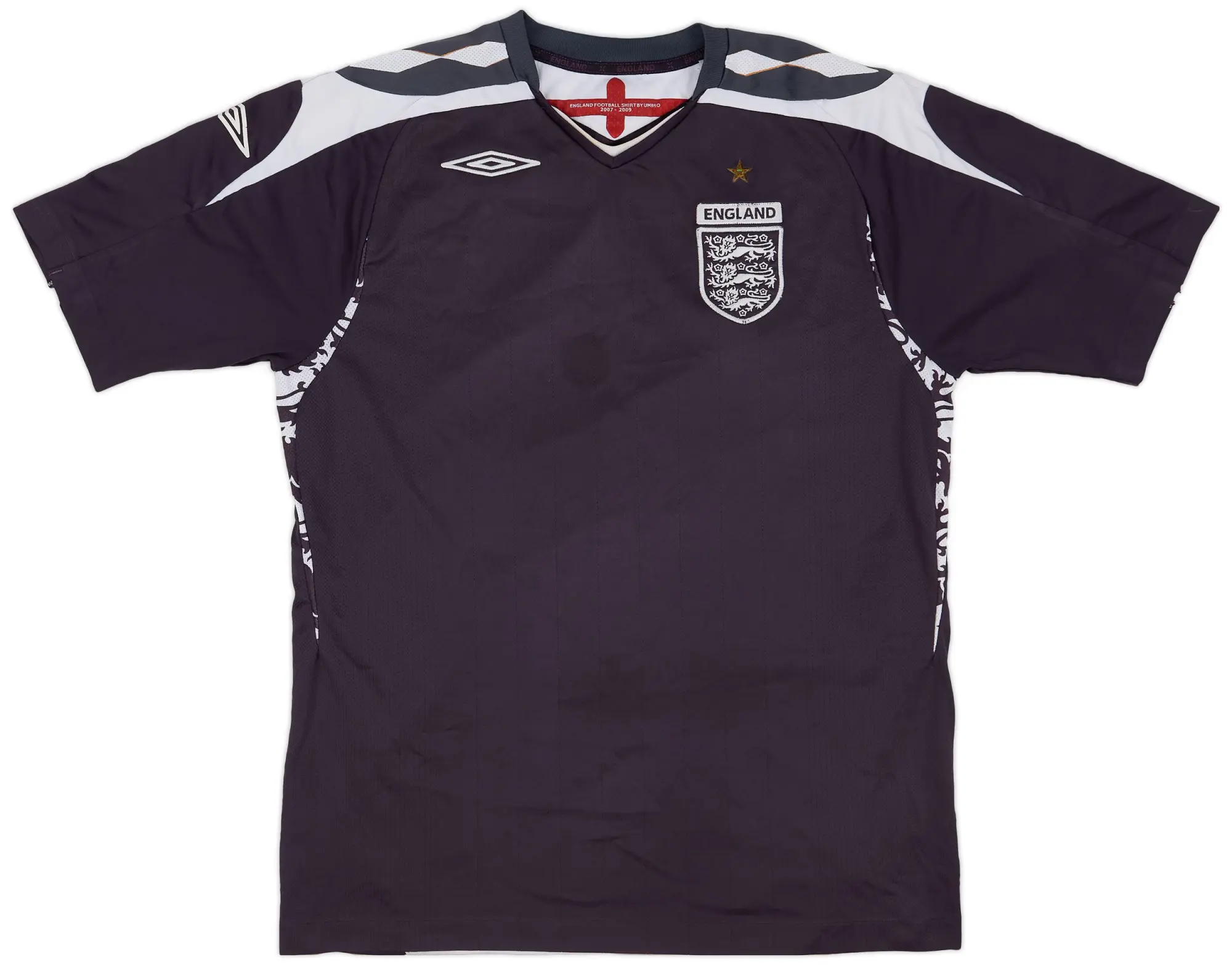 Umbro 2007-09 England GK S/S Shirt - 6/10 - (L)