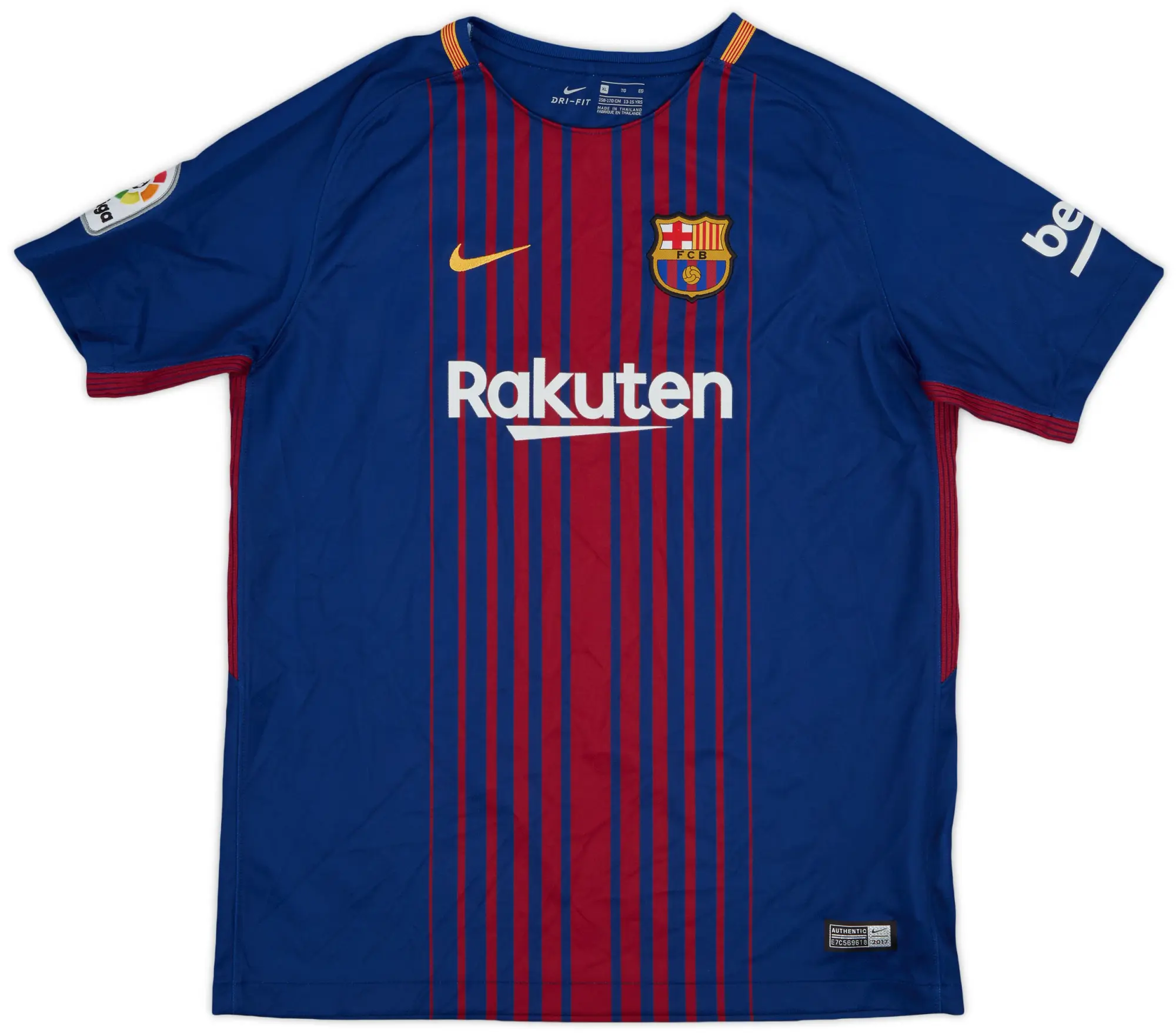 Nike 2017-18 Barcelona Home Shirt - 8/10 - (XL.Boys)
