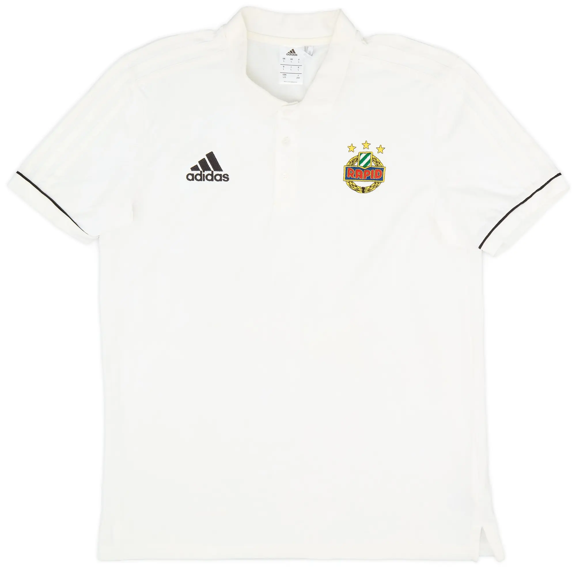 2018-19 Rapid Vienna adidas Polo Shirt - 8/10 - (L)