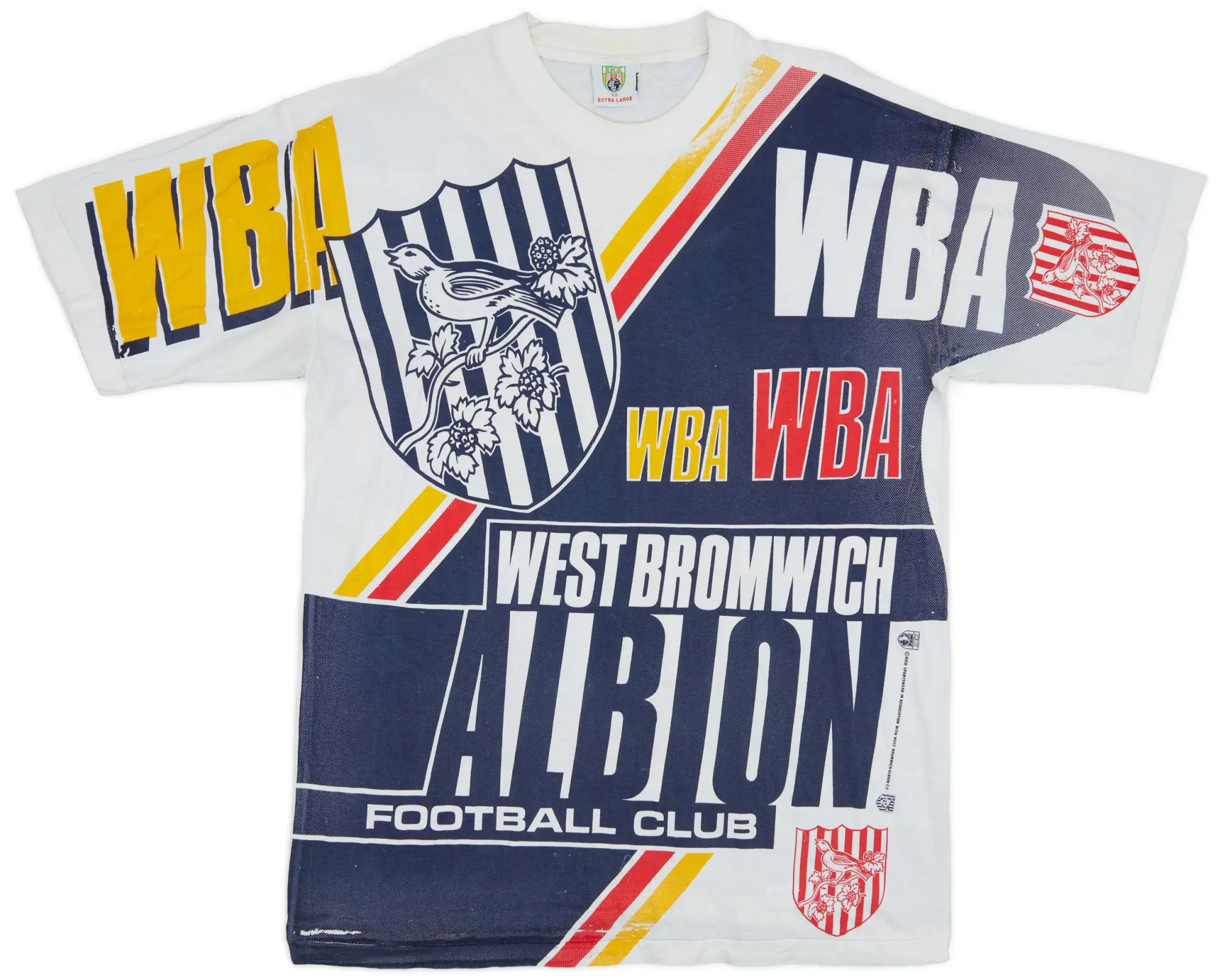 T-Shirts 1991-92 West Brom Kick Graphic Tee - 9/10 - (XL)