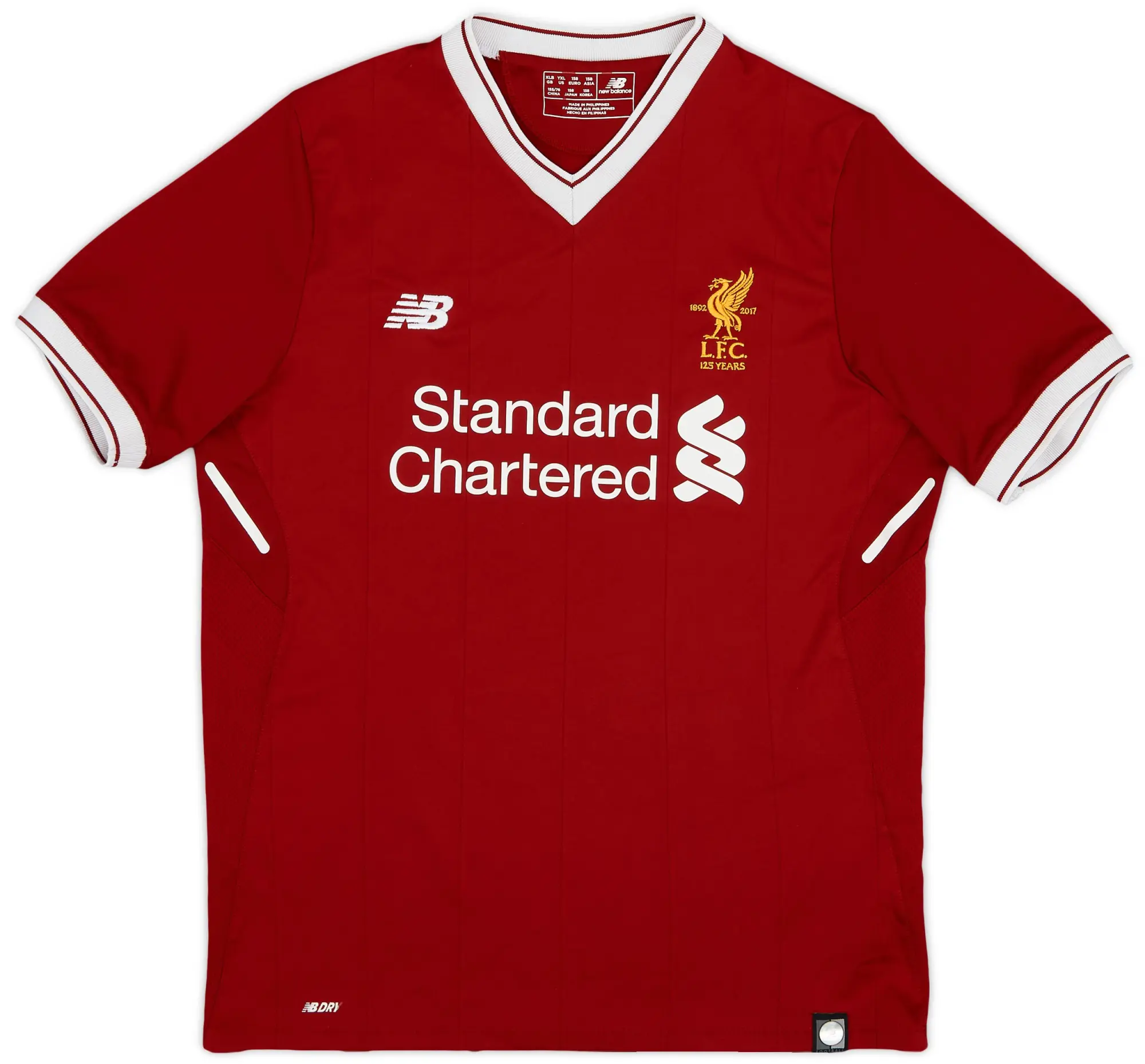 NewBalance 2017-18 Liverpool 125 Years Home Shirt - 8/10 - (XL.Boys)