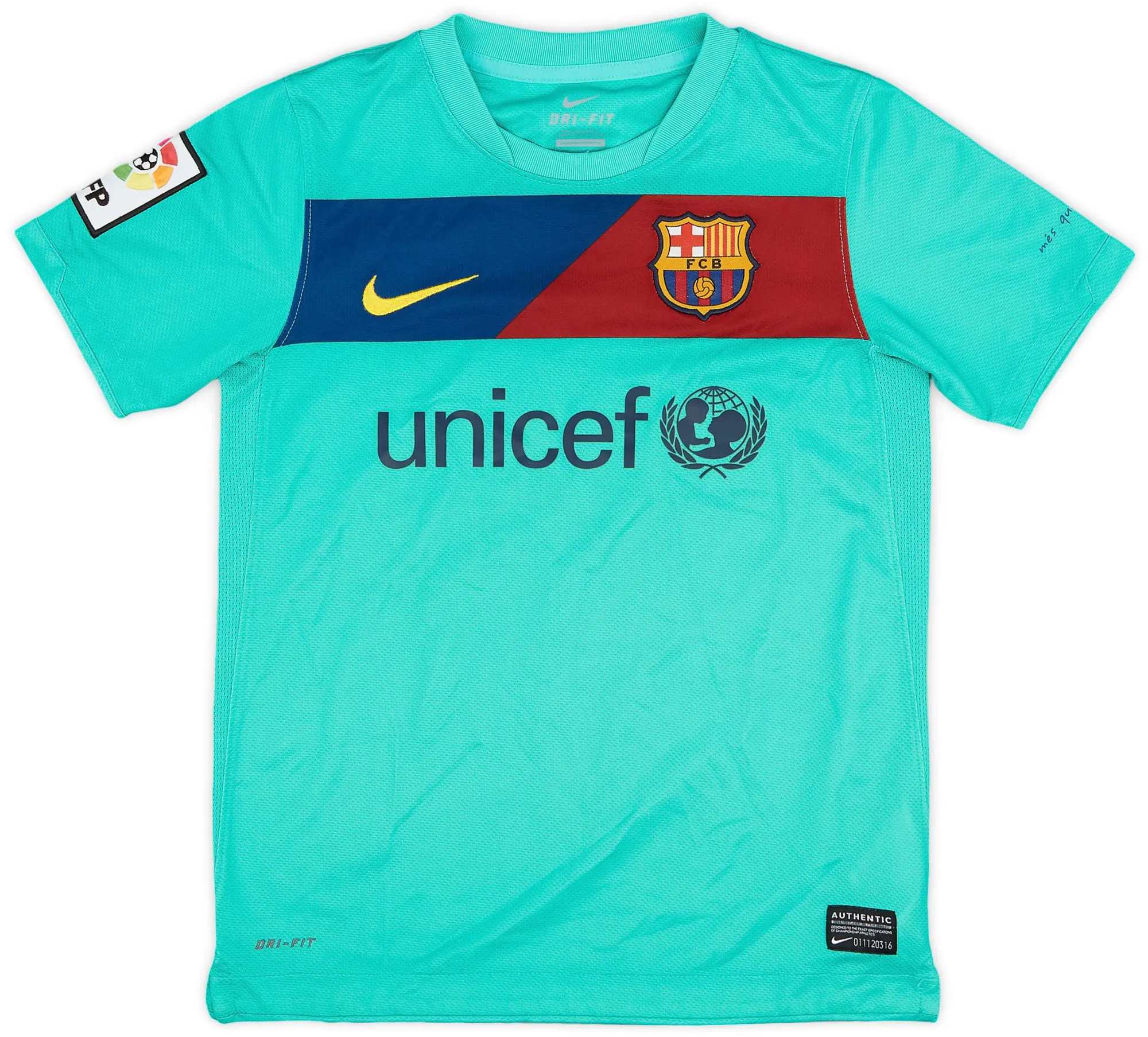 Nike 2010-11 Barcelona Away Shirt - 8/10 - (S.Boys)