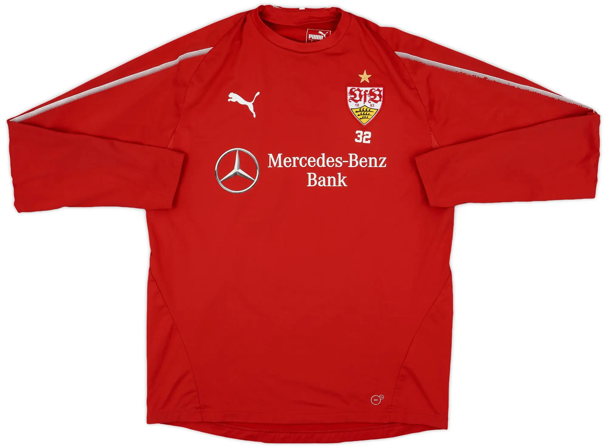 2018-19 Stuttgart Player Issue Puma Sweat Top #32 - 8/10 - (L)