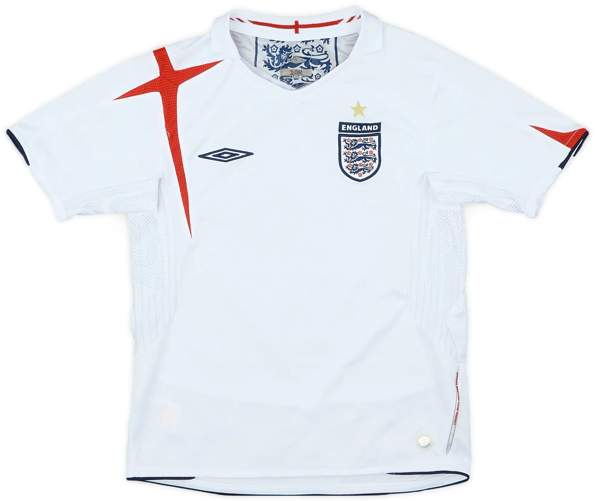 Umbro 2005-07 England Home Shirt - 9/10 - (S.Boys)