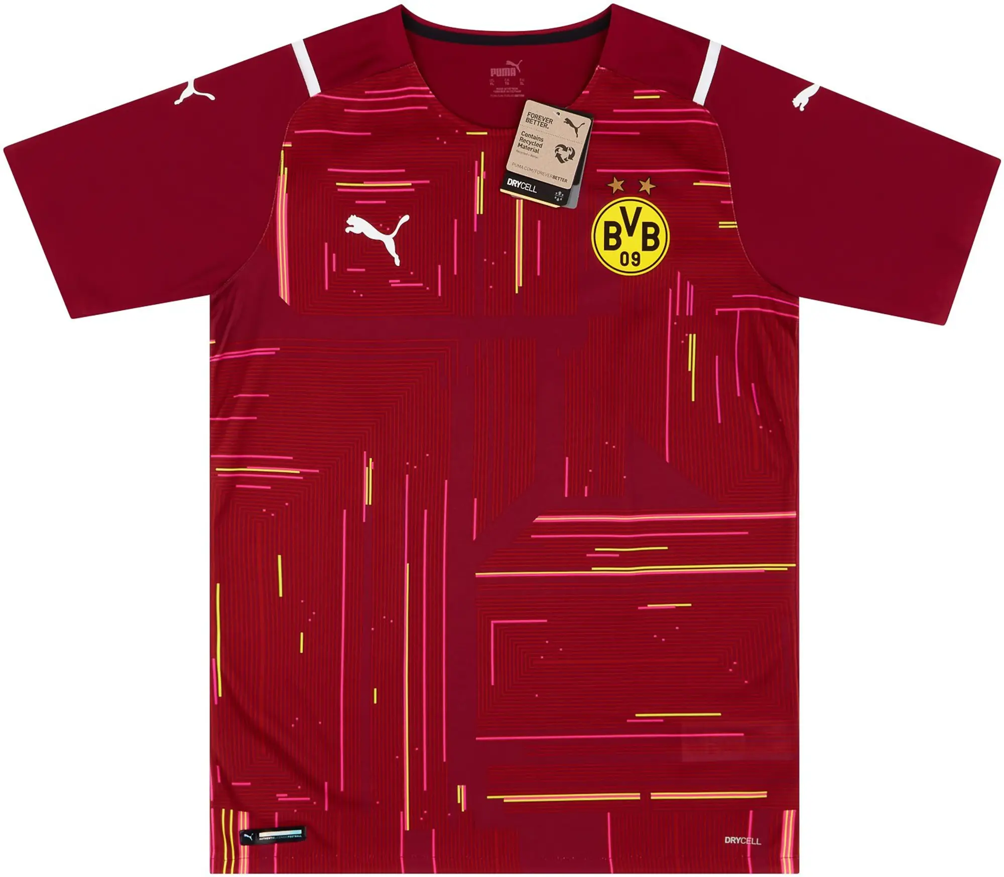 Puma 2021-22 Borussia Dortmund Player Issue GK S/S Shirt (XXL)