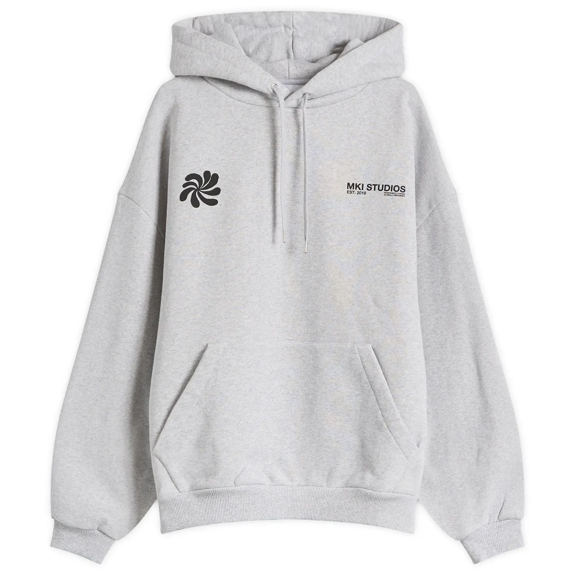MKI Men's Abstract Hoodie Grey