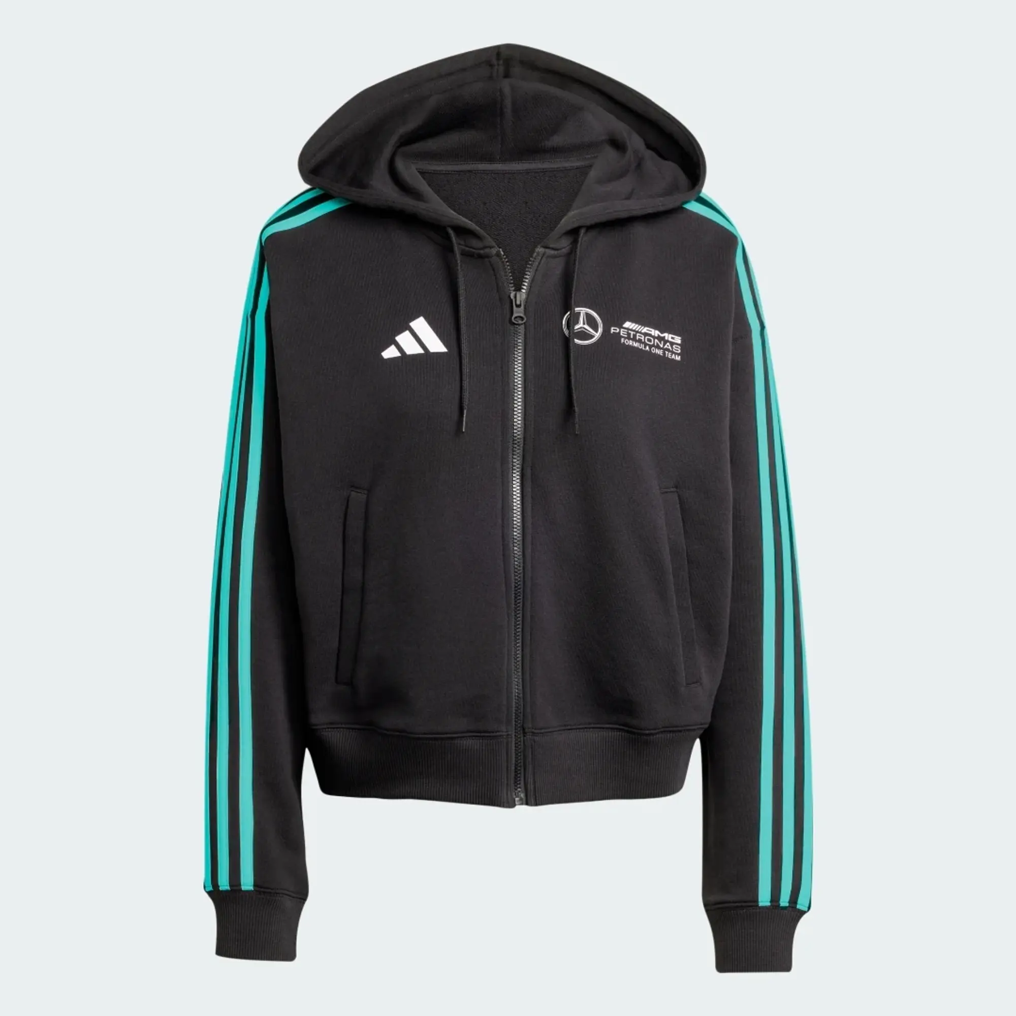 adidas MERCEDES - AMG PETRONAS FORMULA ONE TEAM DNA FULL ZIP HOOD