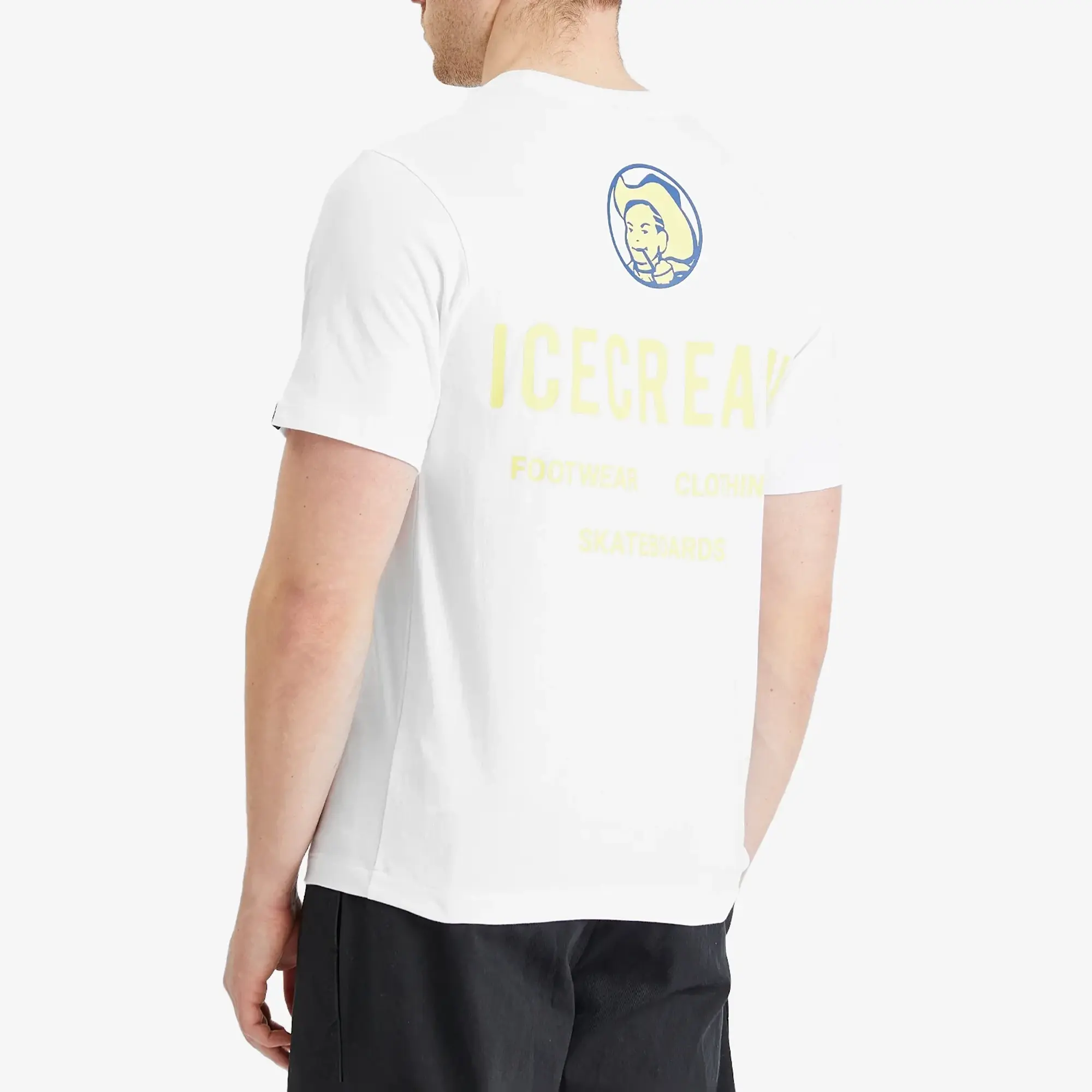 ICECREAM Men's Cowboy T-Shirt White