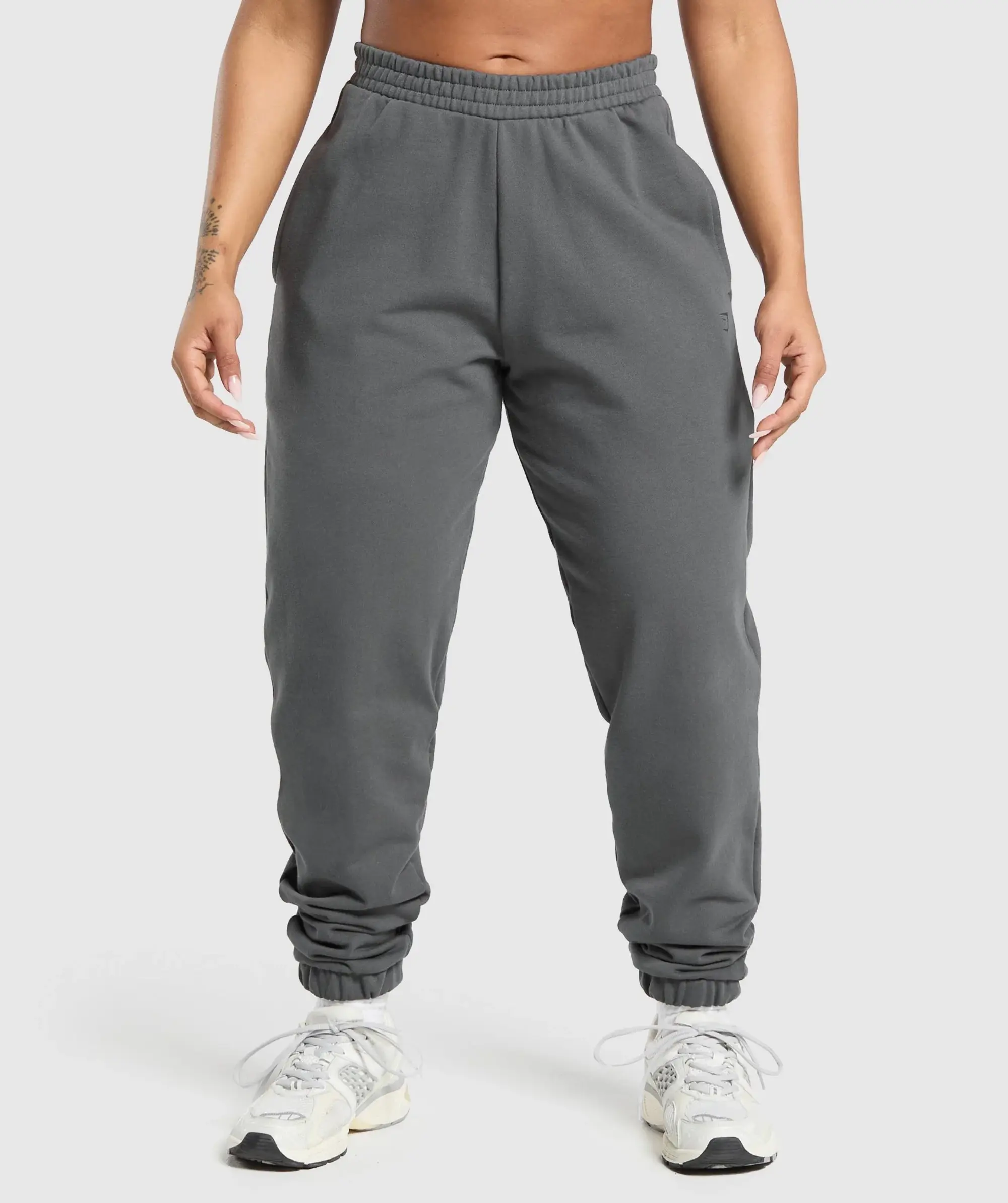 Gymshark Back Gains Graphic Joggers - Graphite Grey