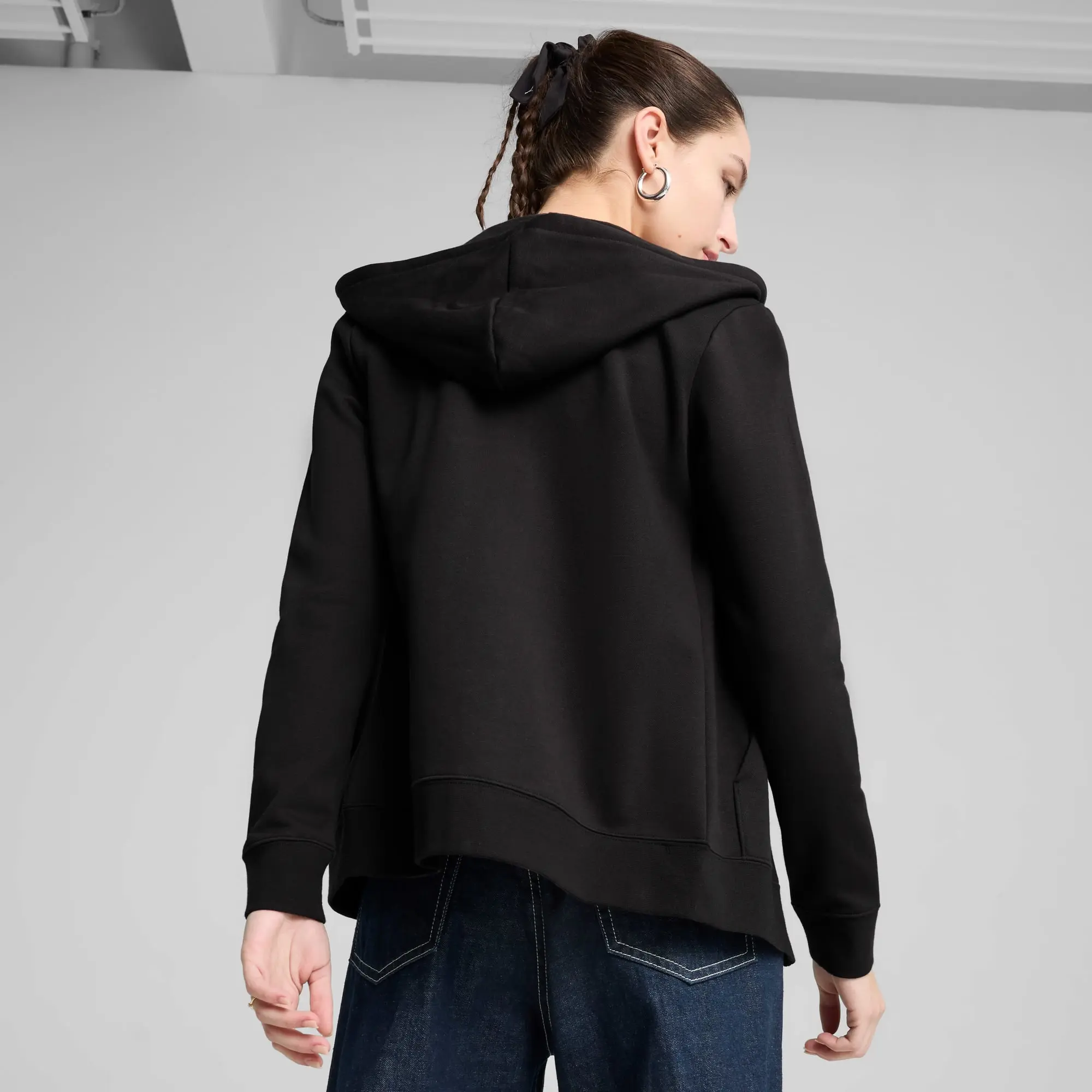 PUMA Essentials Full-Zip Hoodie Women, Black