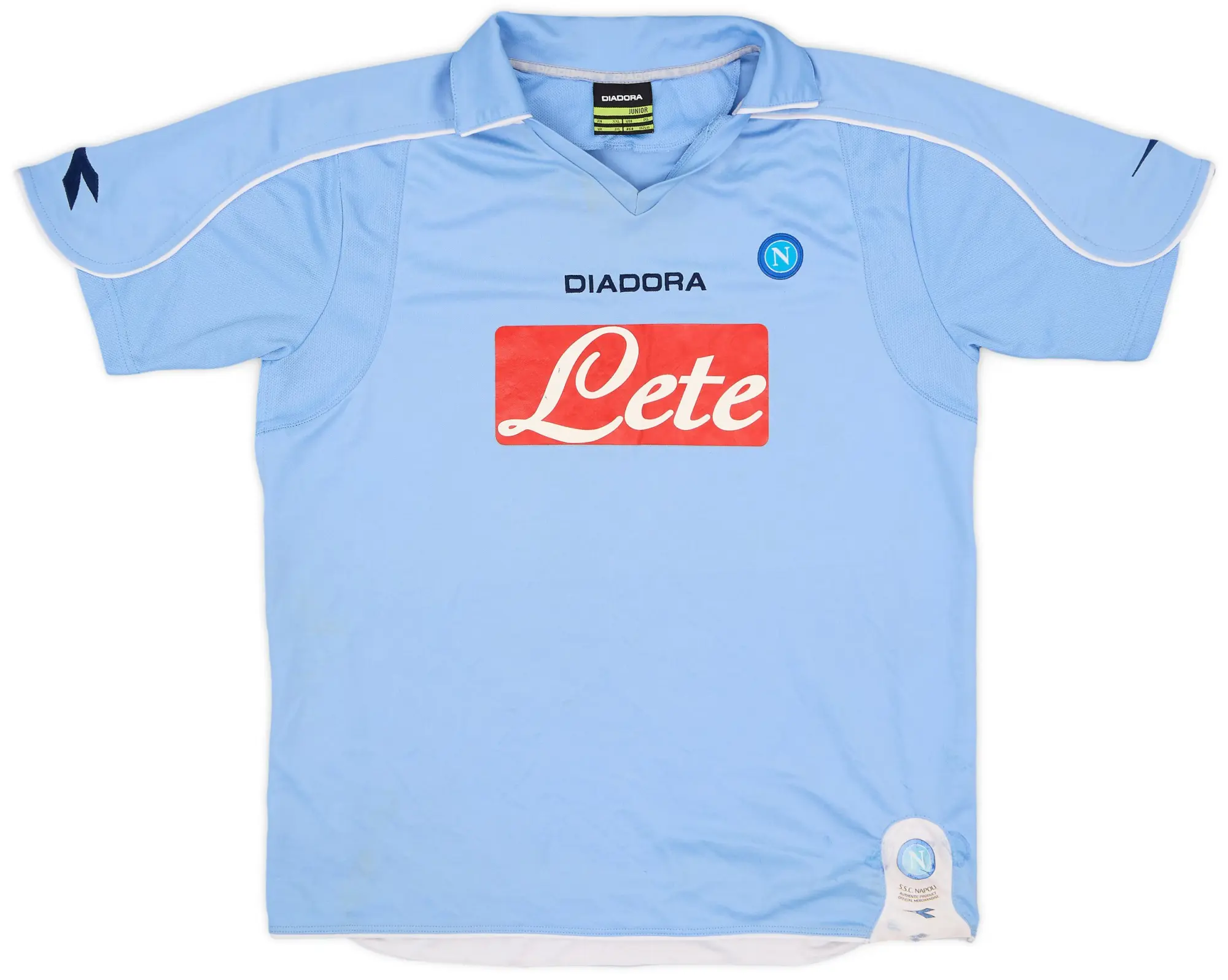 Diadora 2008-09 Napoli Home Shirt - 5/10 - (XL.Boys)