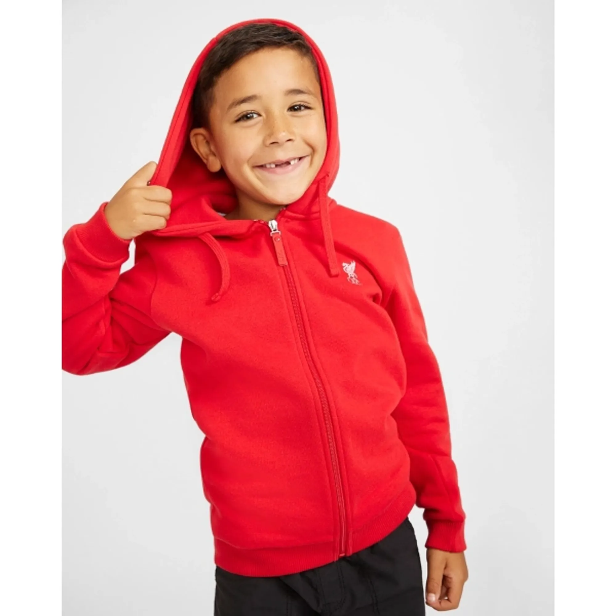 Liverpool FC LFC Junior Zip Through Red Hoody
