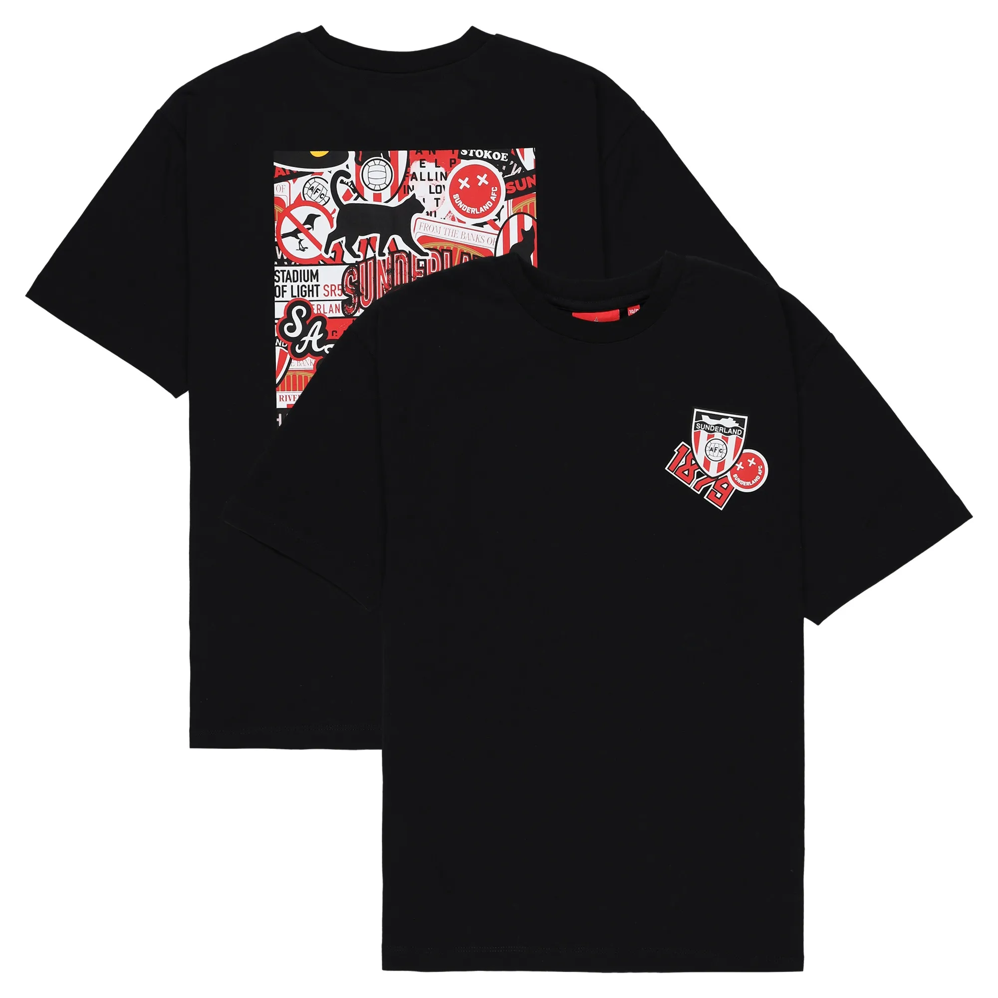 Source Lab Limited Sunderland Limited Edition Mashup T-Shirt - Black - Kids