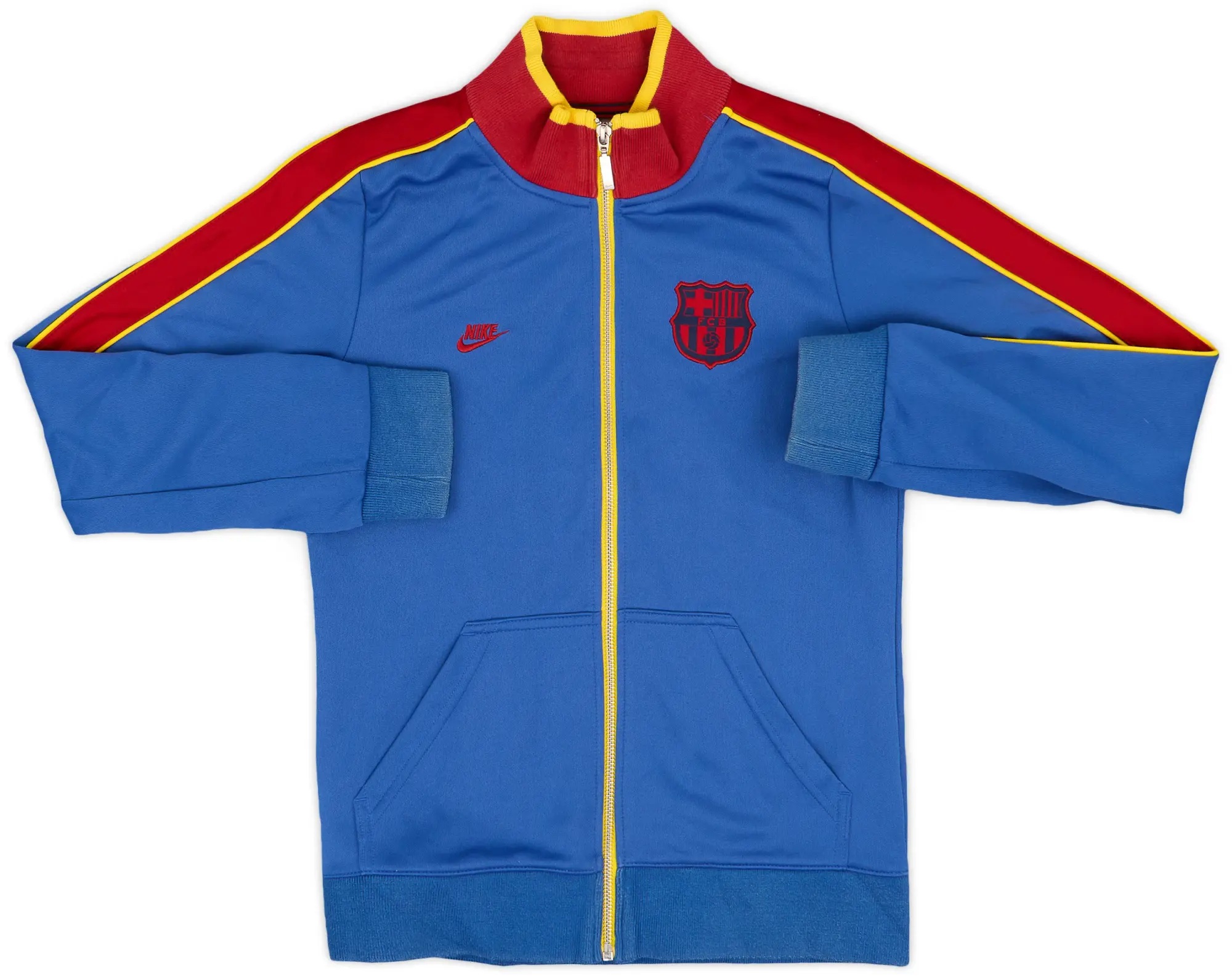 2008-09 Barcelona Nike Track Jacket - 8/10 - (M.Boys)