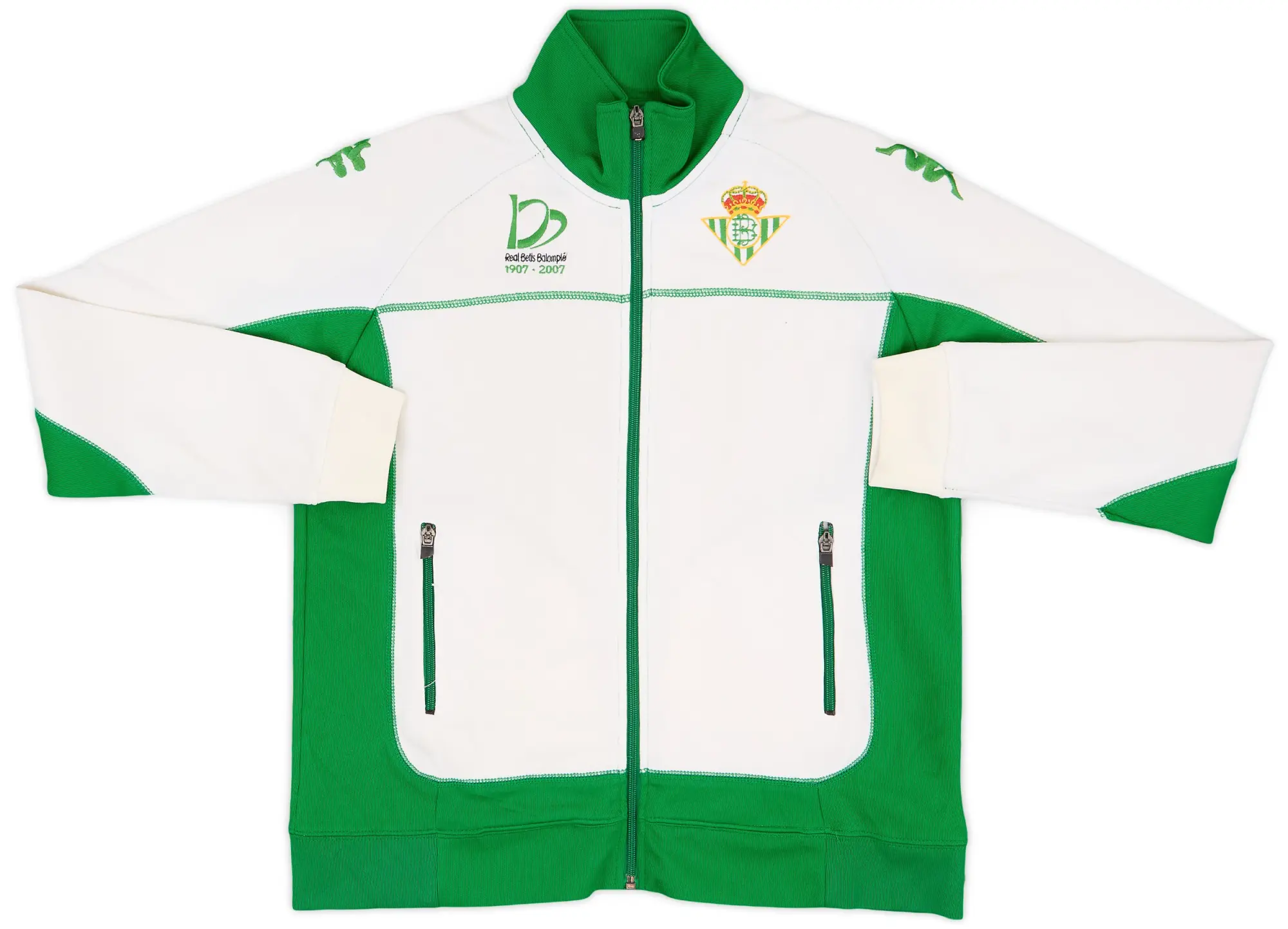 2007-08 Real Betis Kappa Track Jacket - 7/10 - (YXXL)