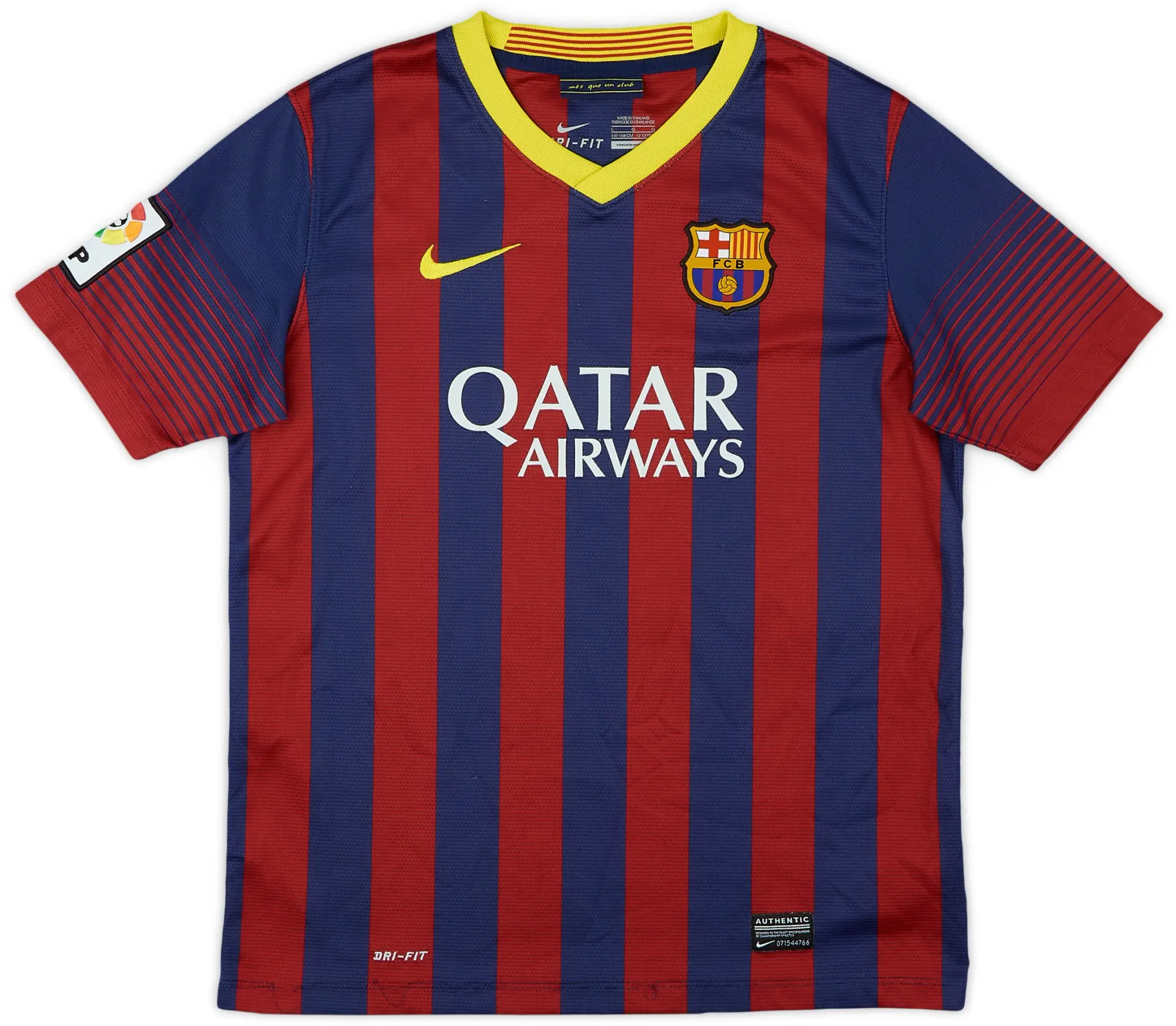 Nike 2013-14 Barcelona Home Shirt - 7/10 - (L.Boys)