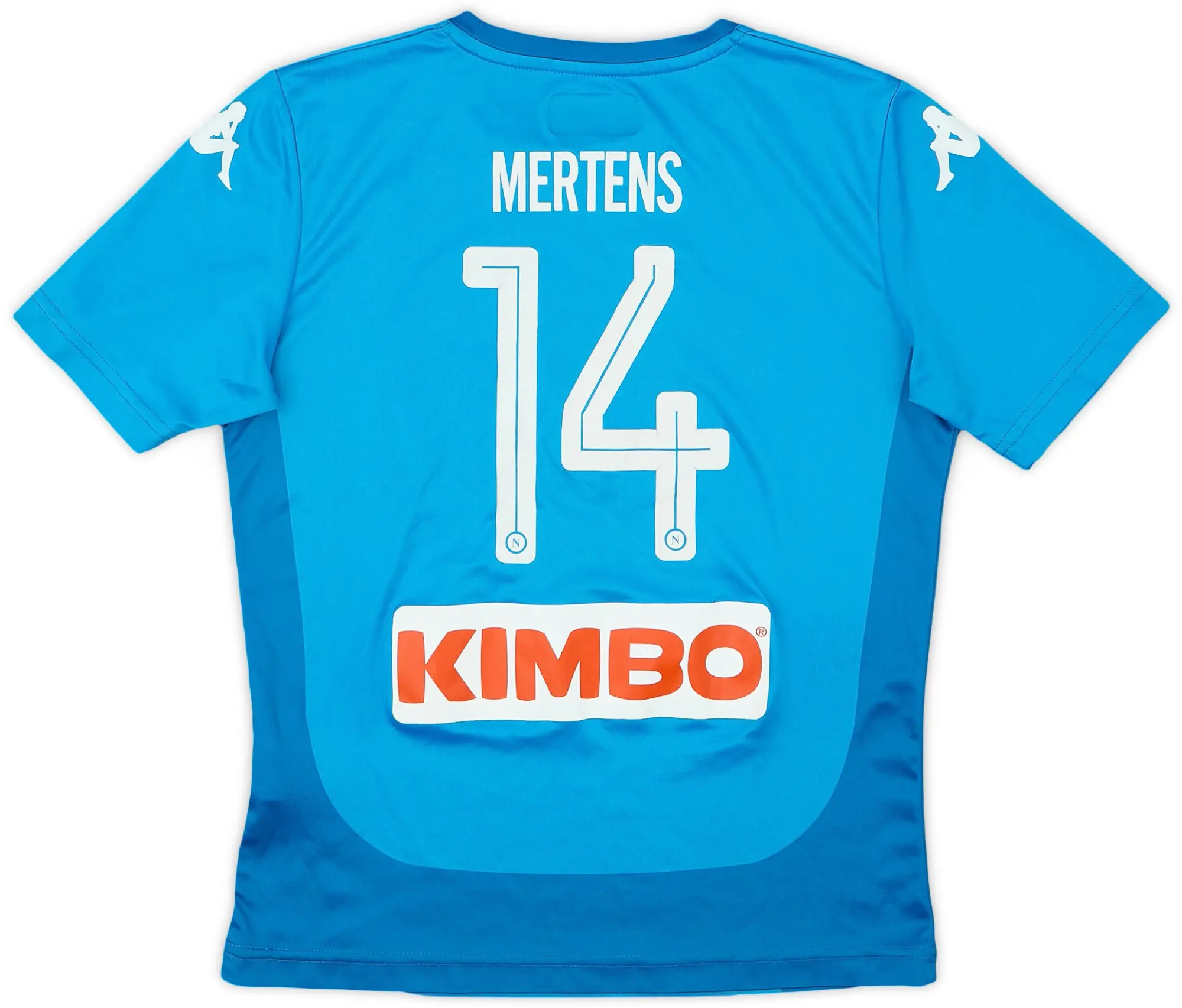 Kappa 2016-17 Napoli Home Shirt Mertens #14 - 6/10 - (S.Boys)