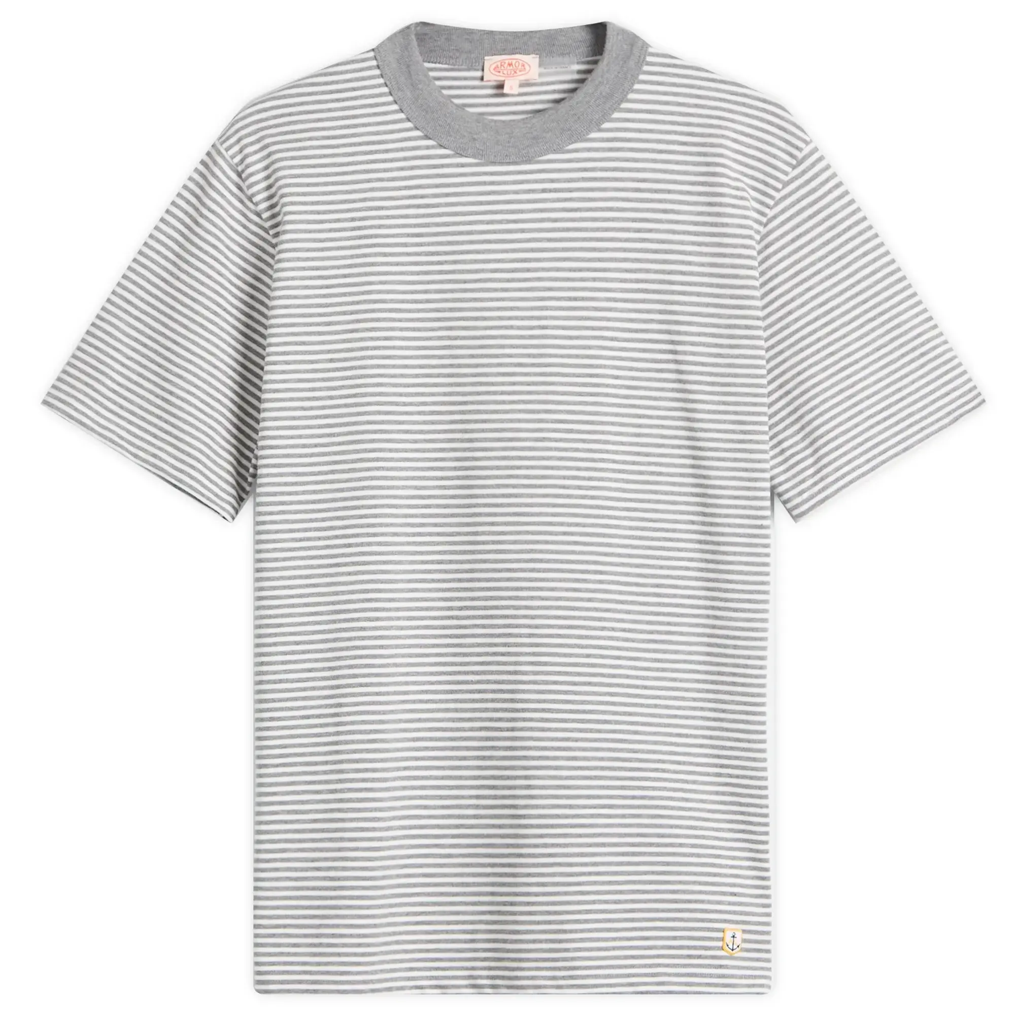 Armor-Lux Men's Fine Stripe T-Shirt Obscure Blue/Milk