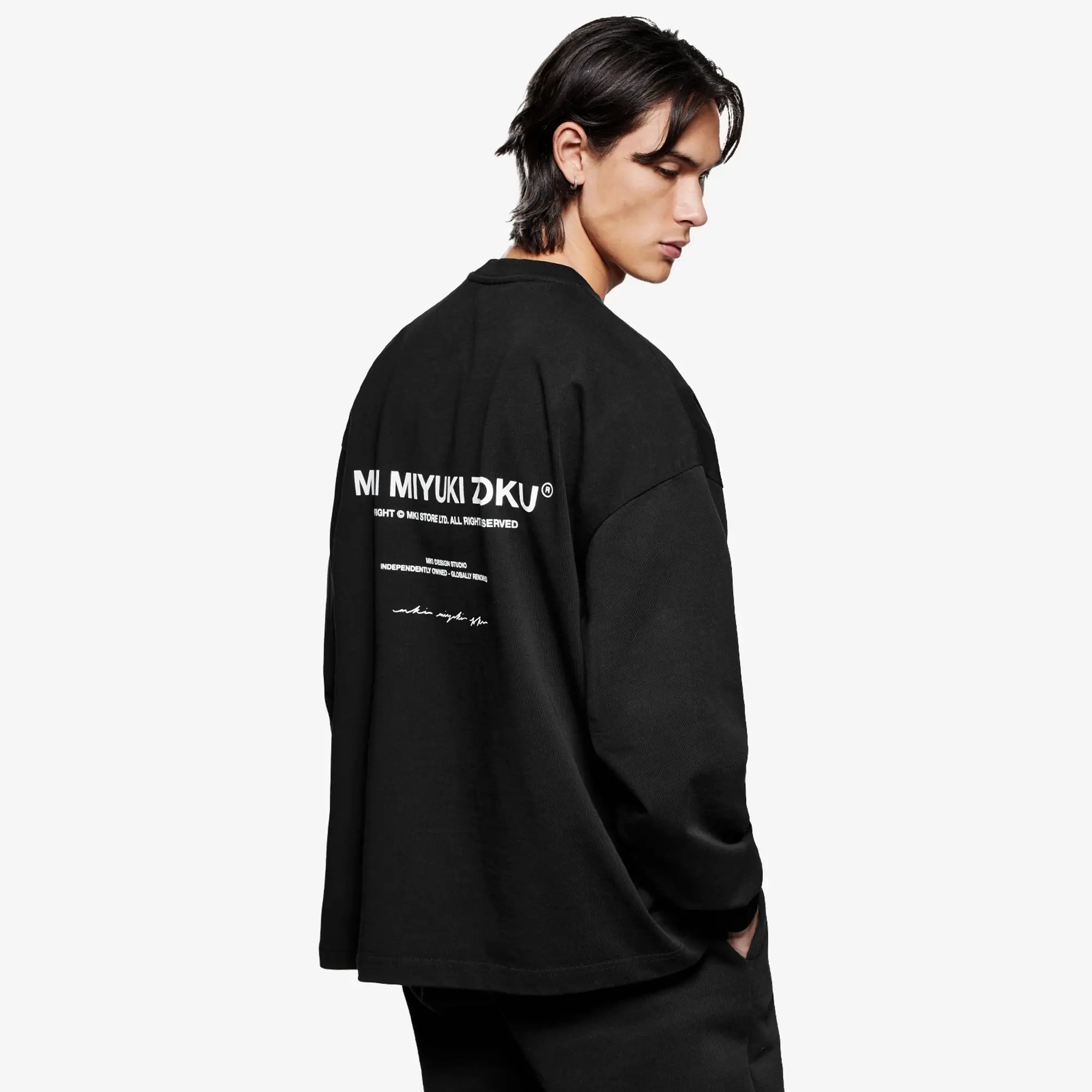 MKI Men's Design Studio Long Sleeve T-Shirt Black