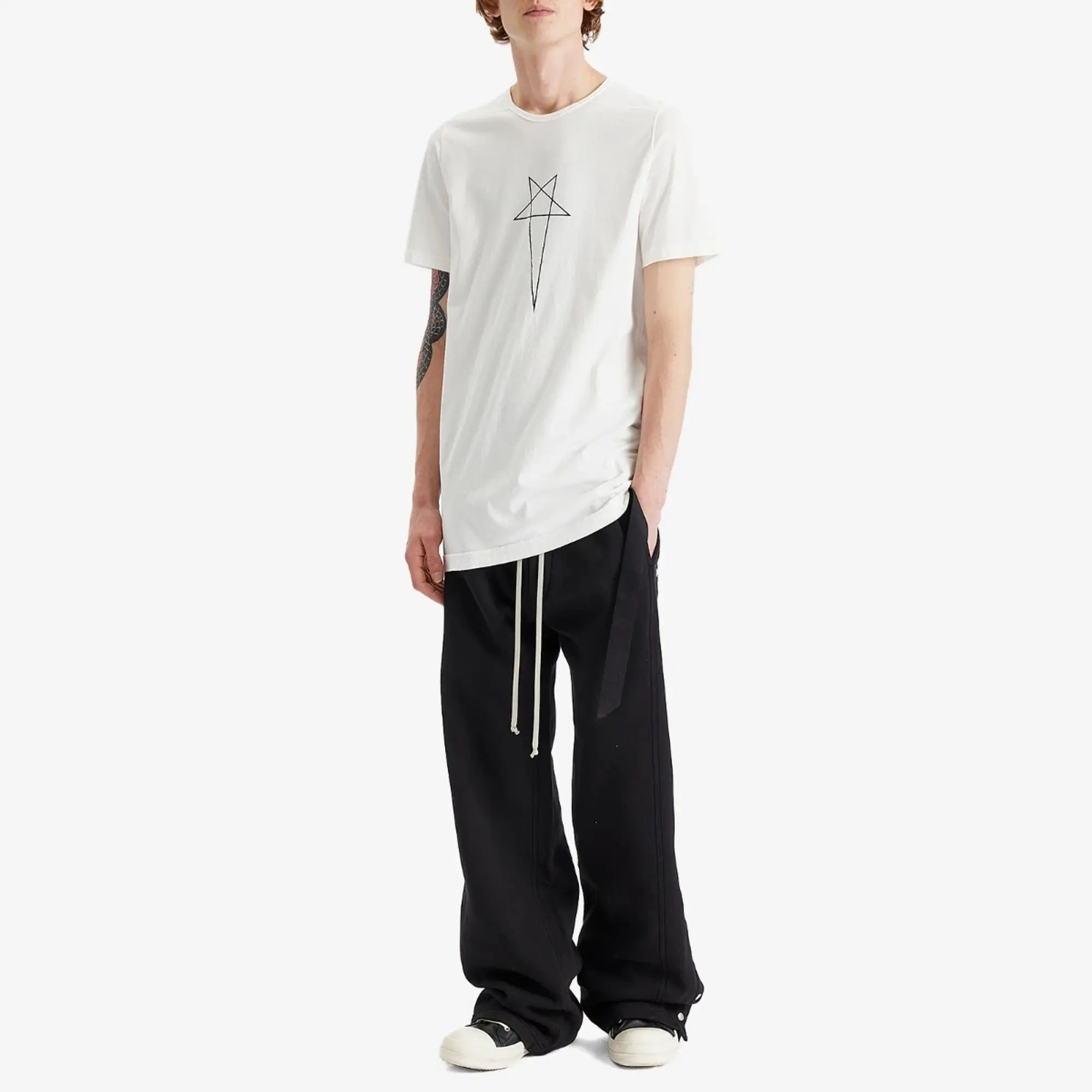 Rick Owens DRKSHDW Men's Level T-Shirt Milk/Black