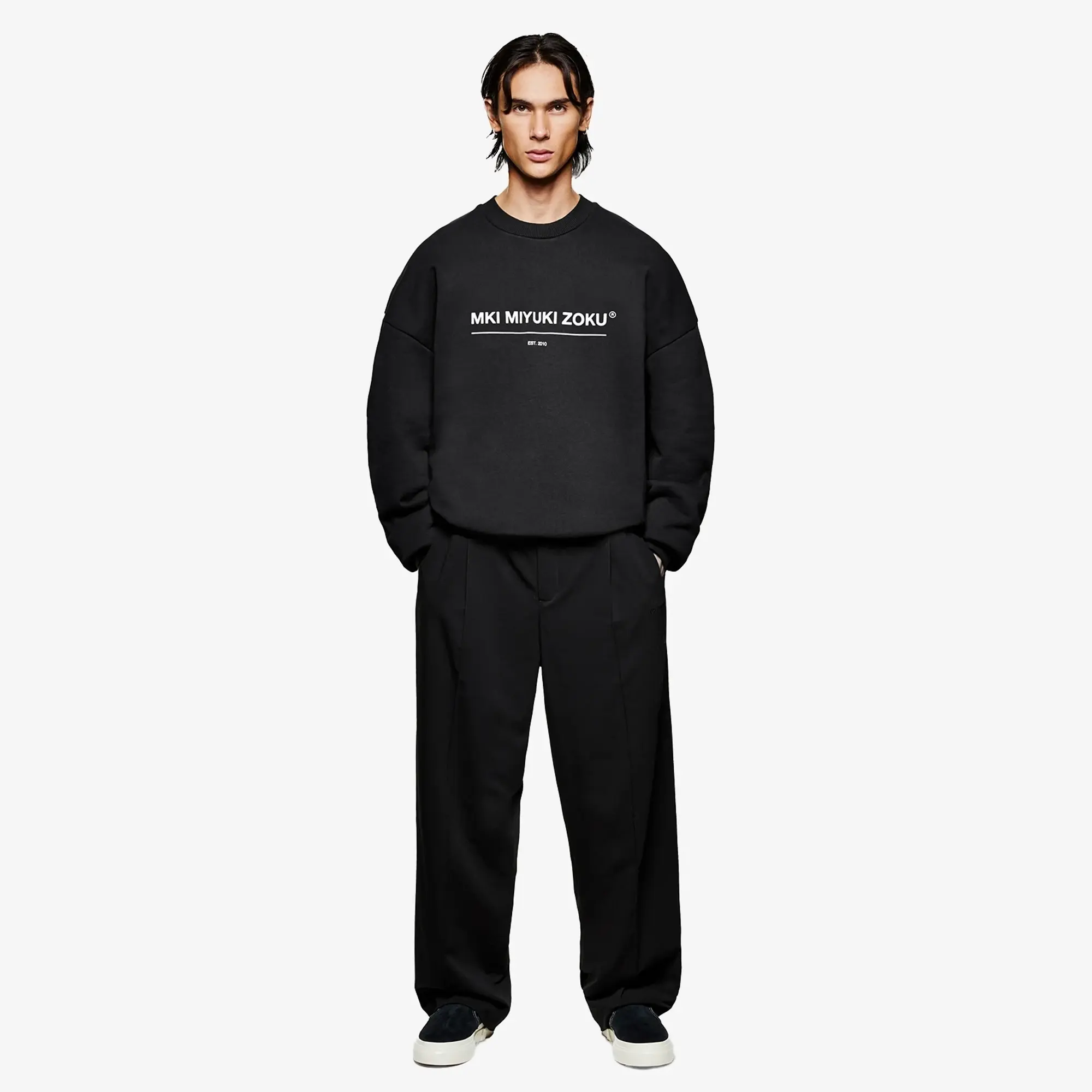 MKI Men's Linear Crew Sweatshirt Black