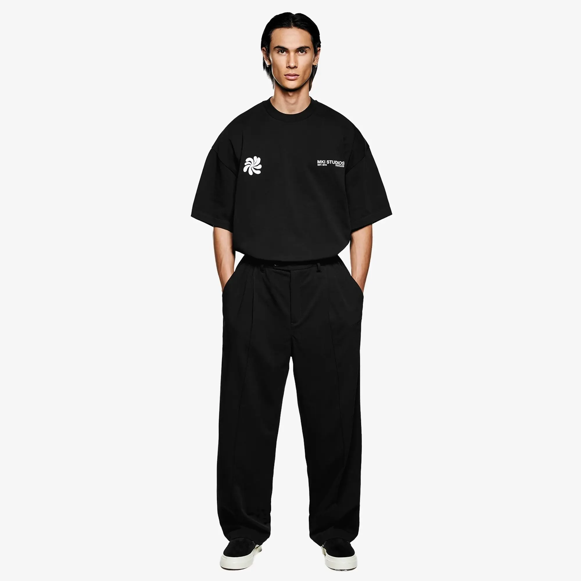 MKI Men's Abstract T-Shirt Black