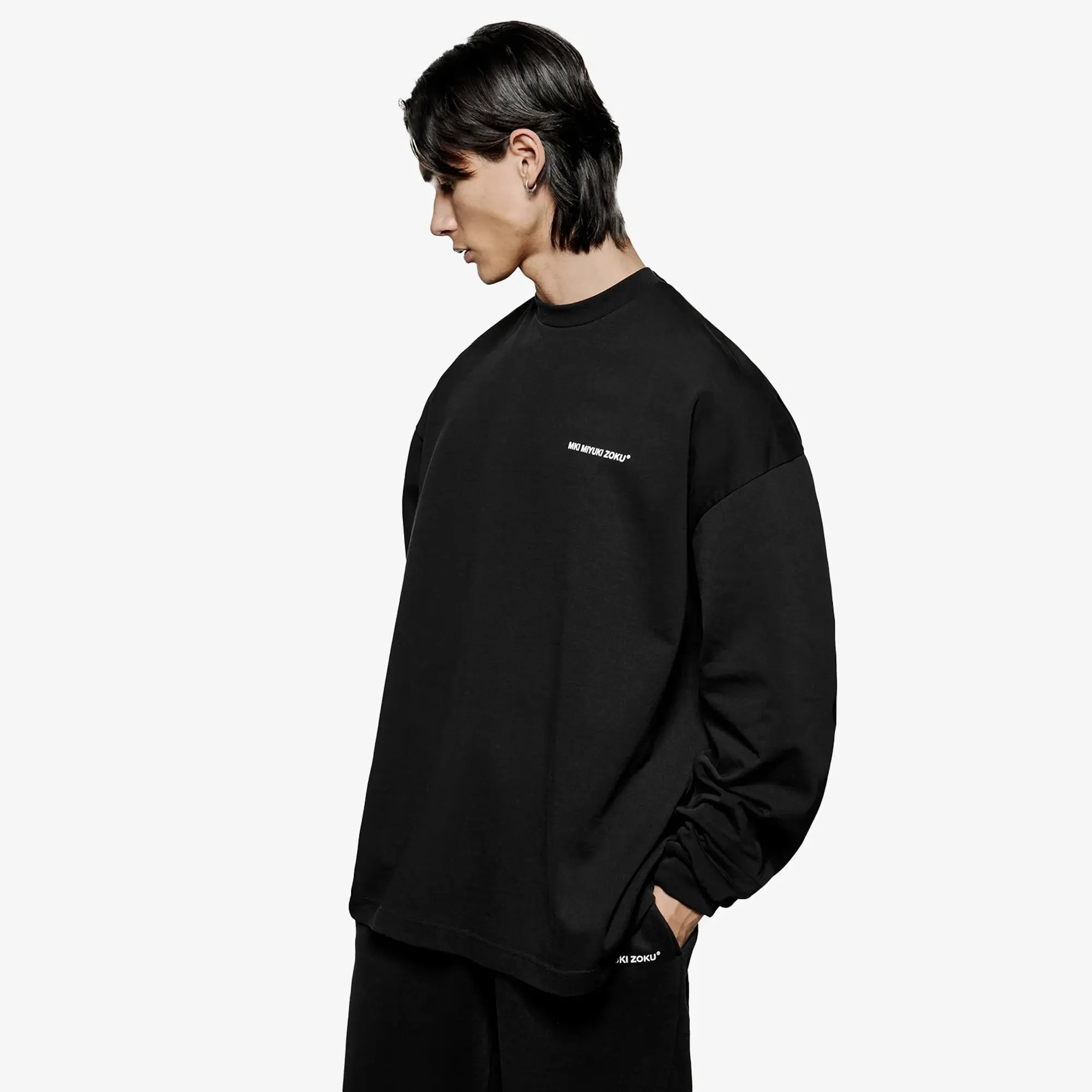 MKI Men's Uniform Long Sleeve T-Shirt Black