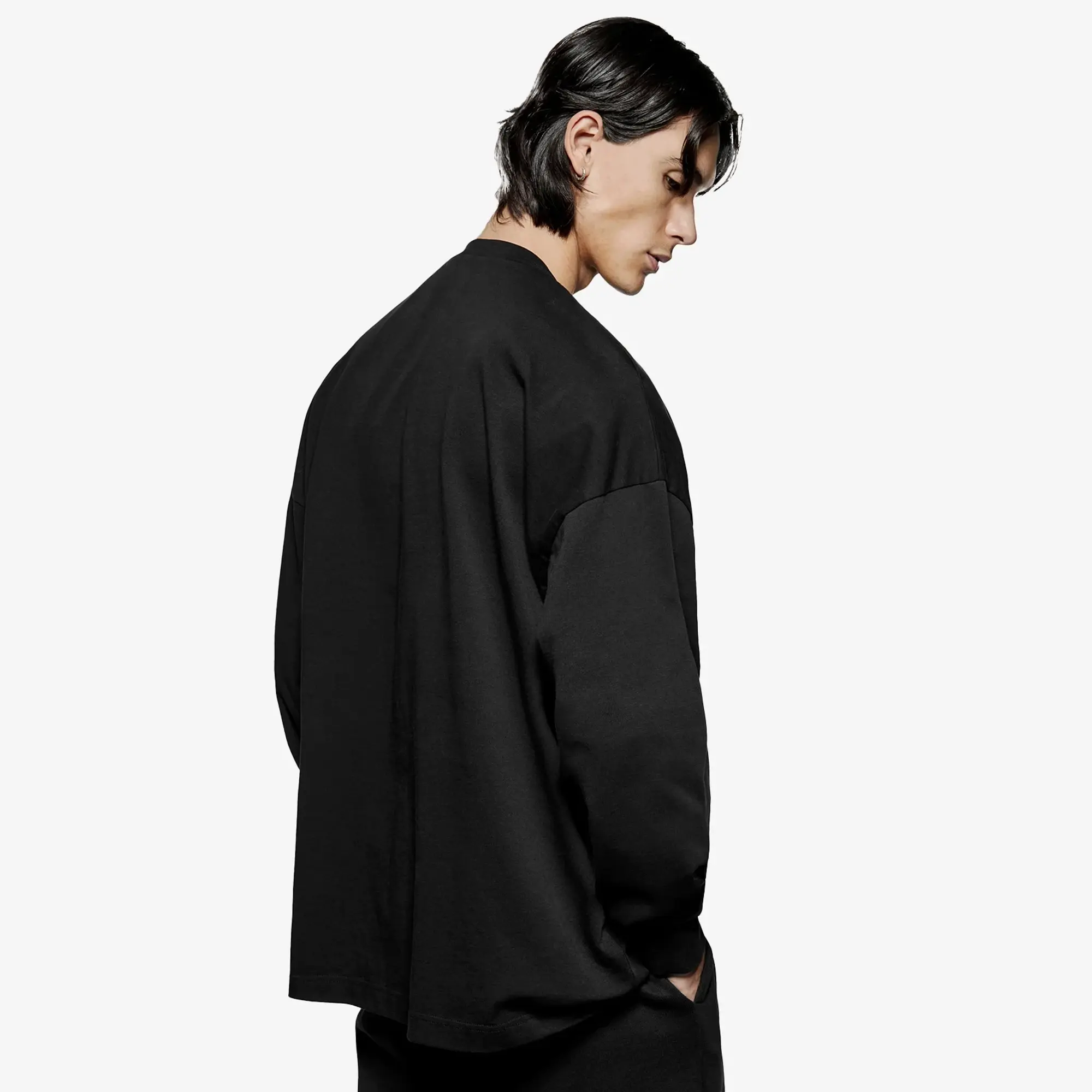 MKI Men's Uniform Long Sleeve T-Shirt Black