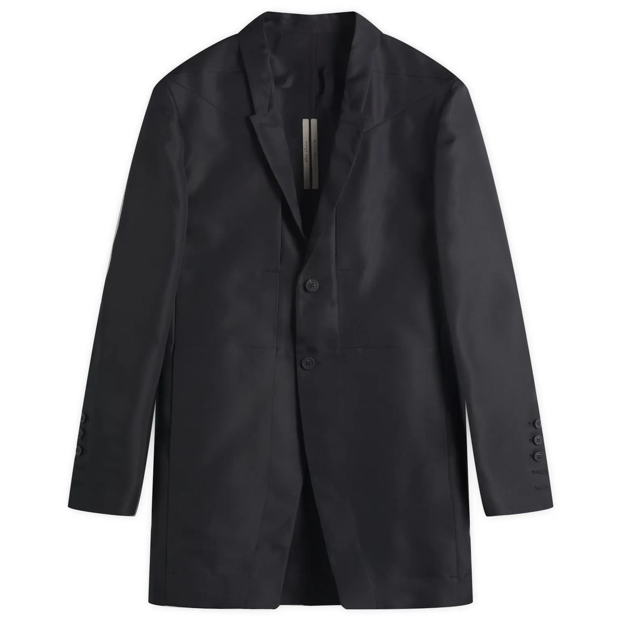 Rick Owens Men's Silk Gazar Lido Jacket Black
