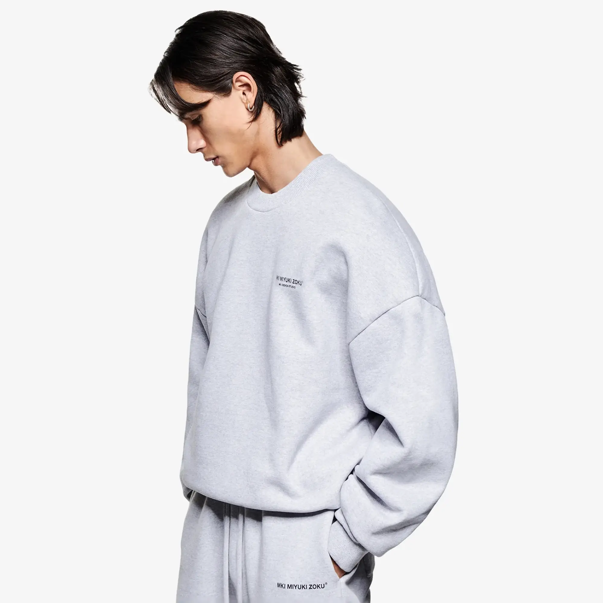 MKI Men's Design Studio Crew Sweatshirt Grey