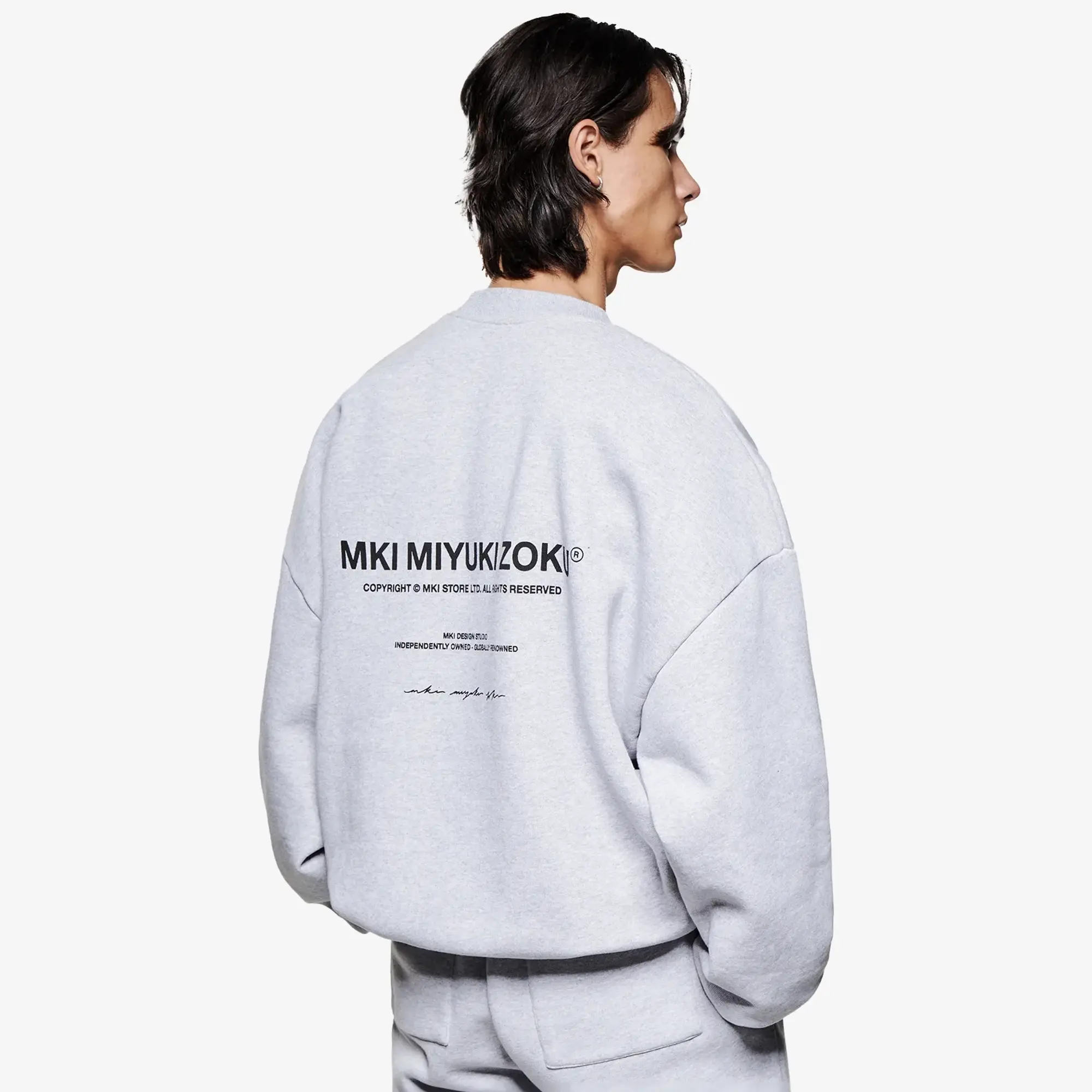 MKI Men's Design Studio Crew Sweatshirt Grey