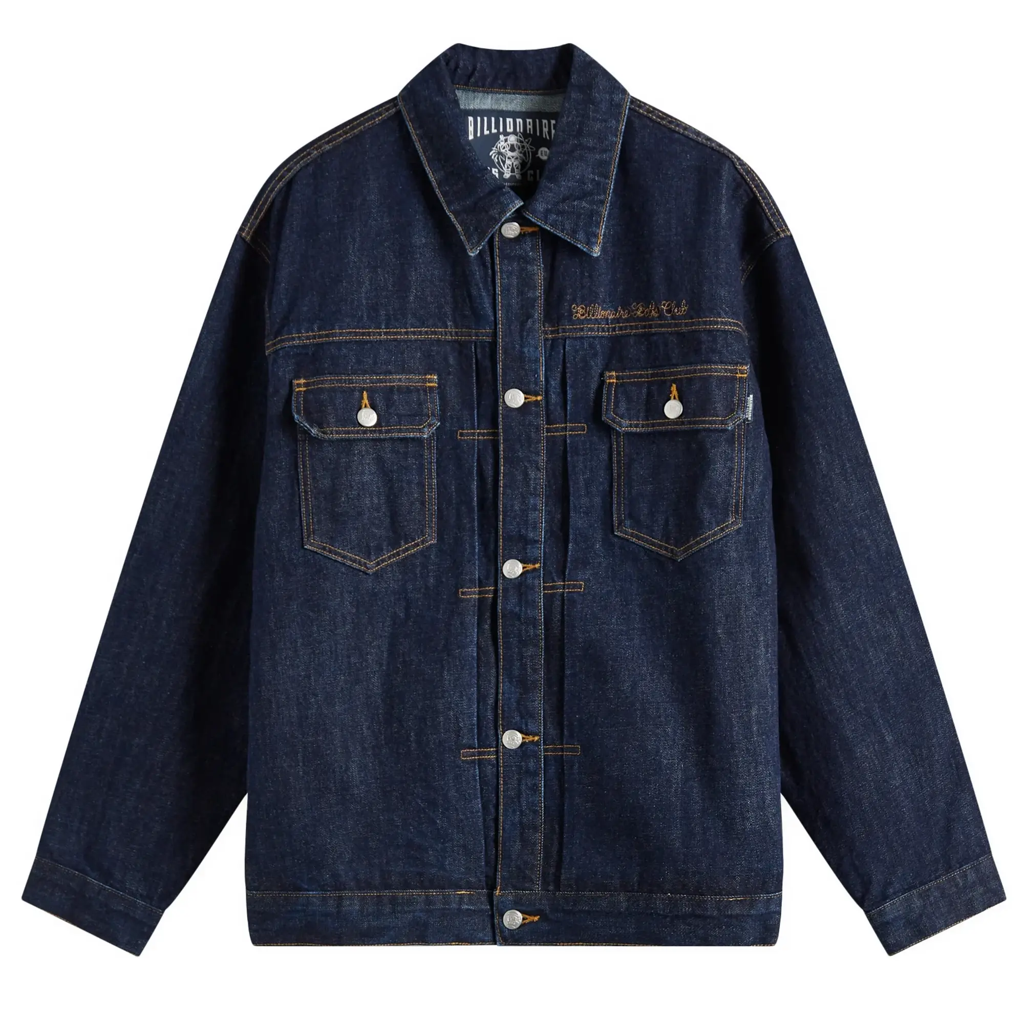 Billionaire Boys Club Men's Script Logo Denim Jacket Indigo