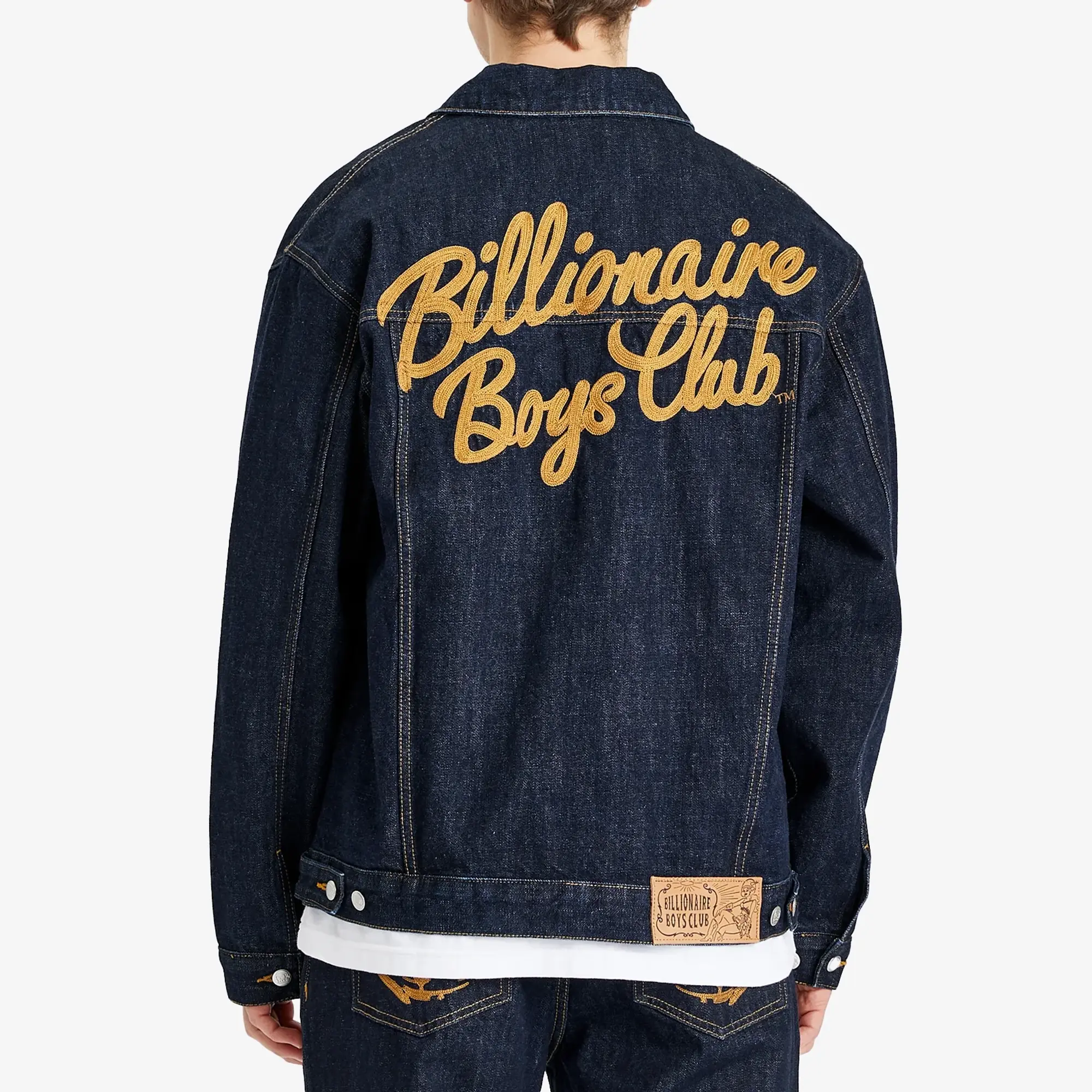 Billionaire Boys Club Men's Script Logo Denim Jacket Indigo