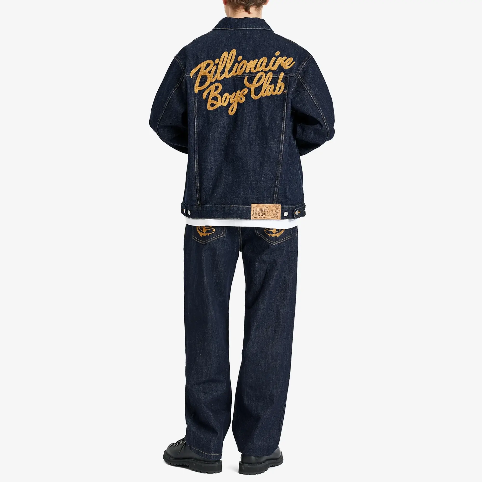 Billionaire Boys Club Men's Script Logo Denim Jacket Indigo