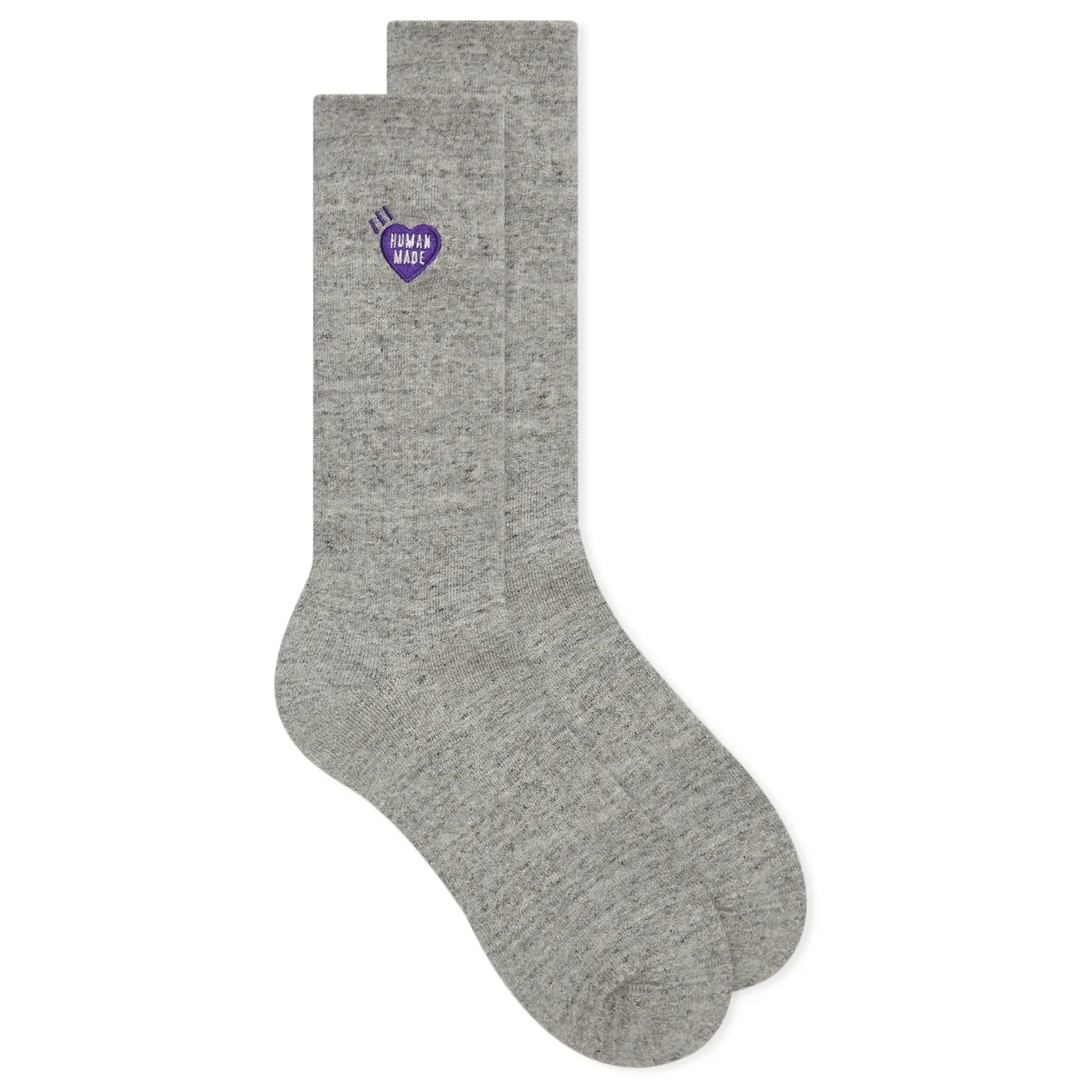 Human Made Men's Pile Heart Sock Grey