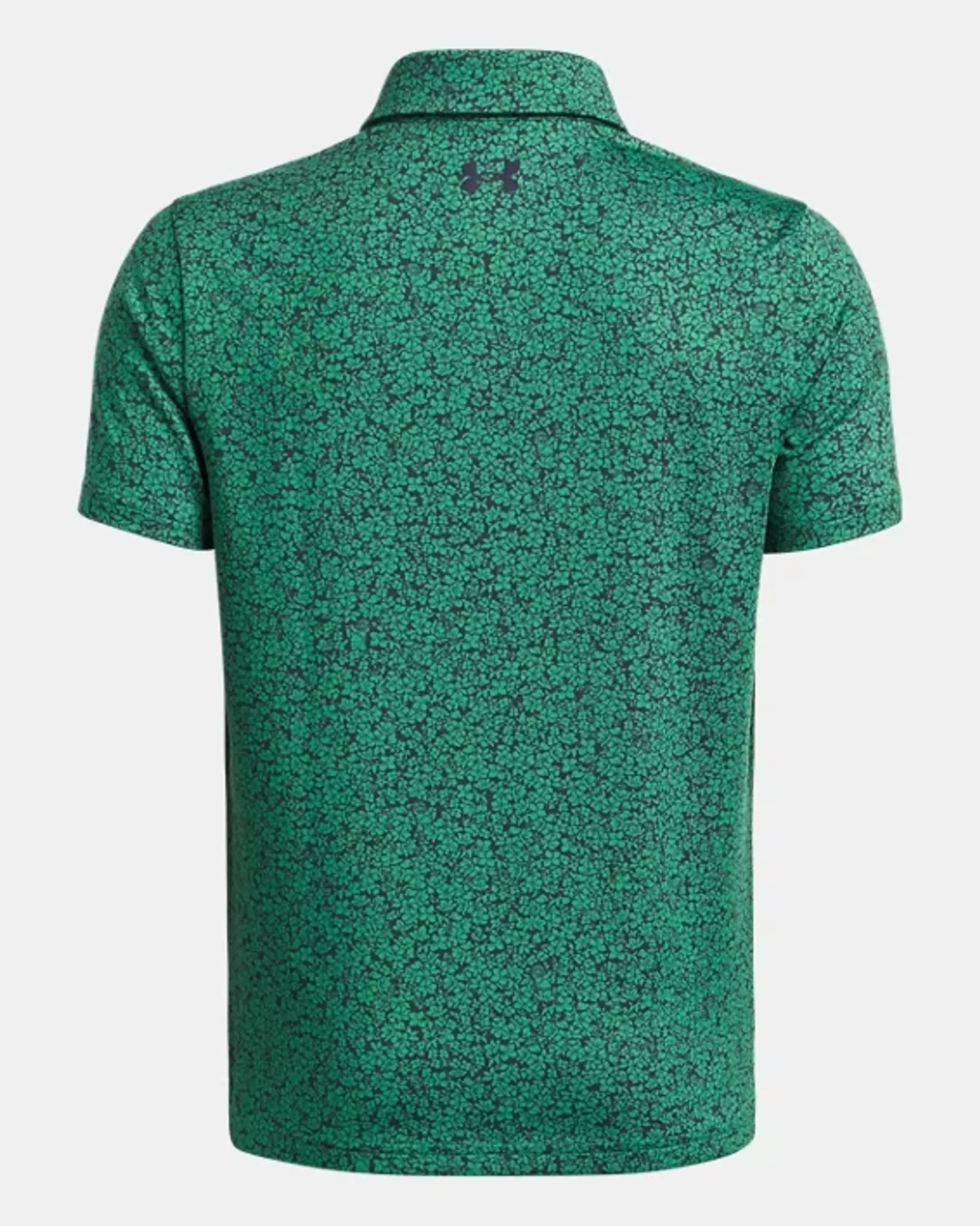 Boys'  Under Armour  Playoff Printed Polo Team Kelly Green / Midnight Navy / Midnight Navy YXL (63 - 67 in)
