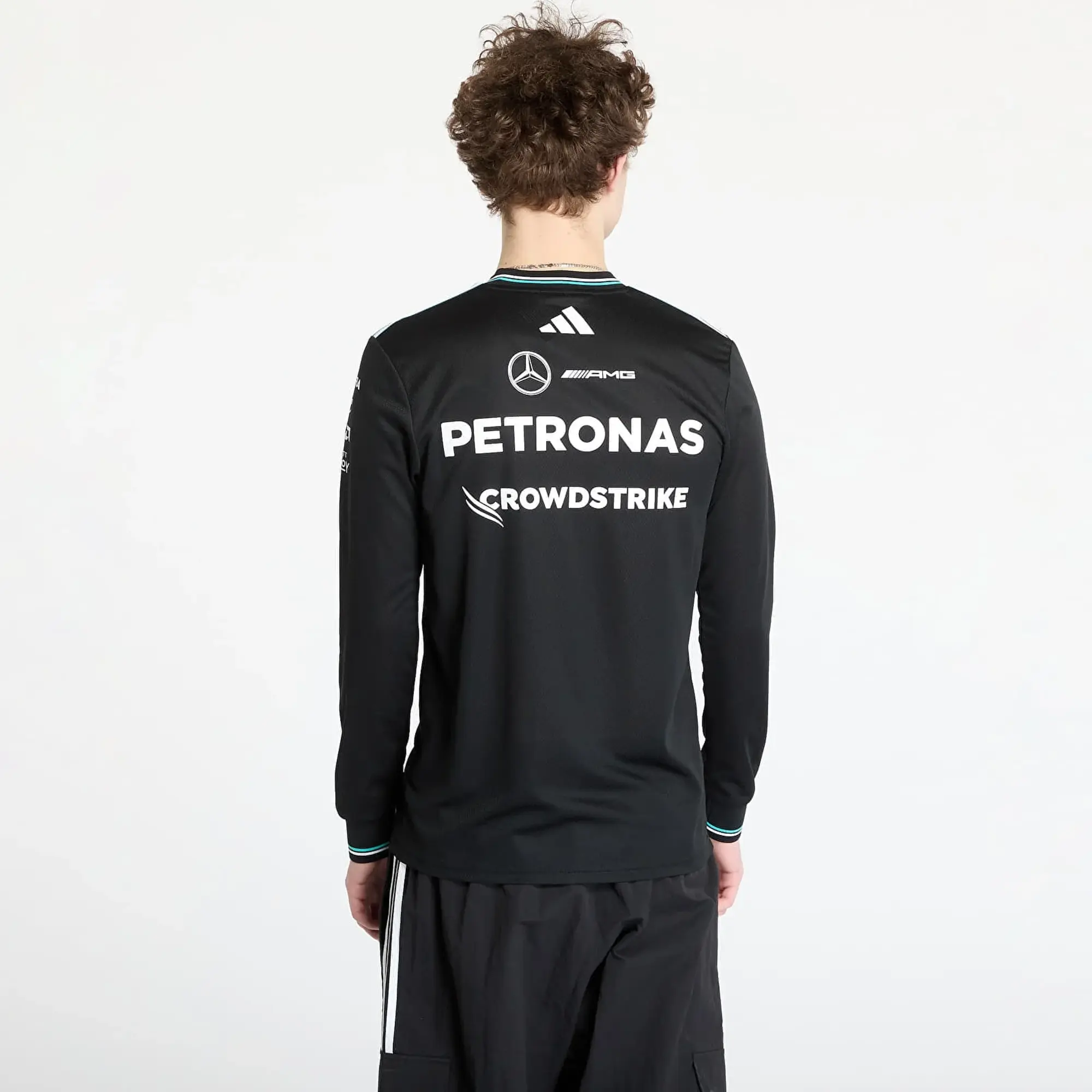 adidas Originals Jersey Adidas X Mercedes Amg Petronas Formula One Team Driver Authentic Long Sleeve Jersey Black/ Black/ White Xxl