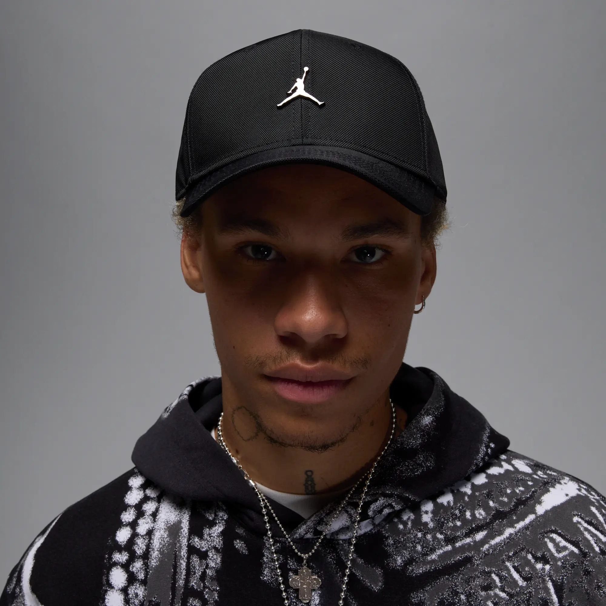 Nike Jordan Jordan Rise Metal Logo Cap - BLACK